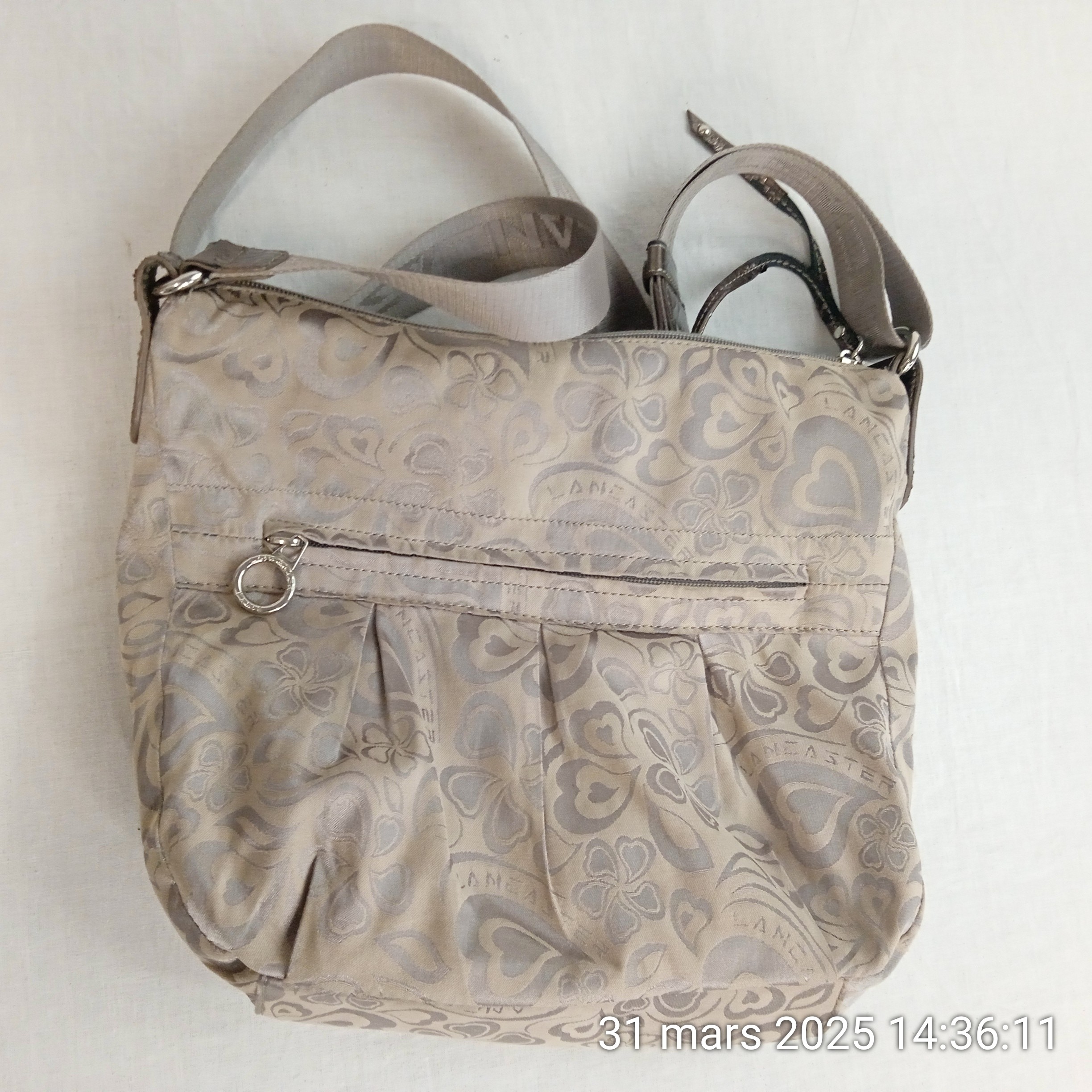 Sac à bandoulière LANCASTER en tissu - Photo 2
