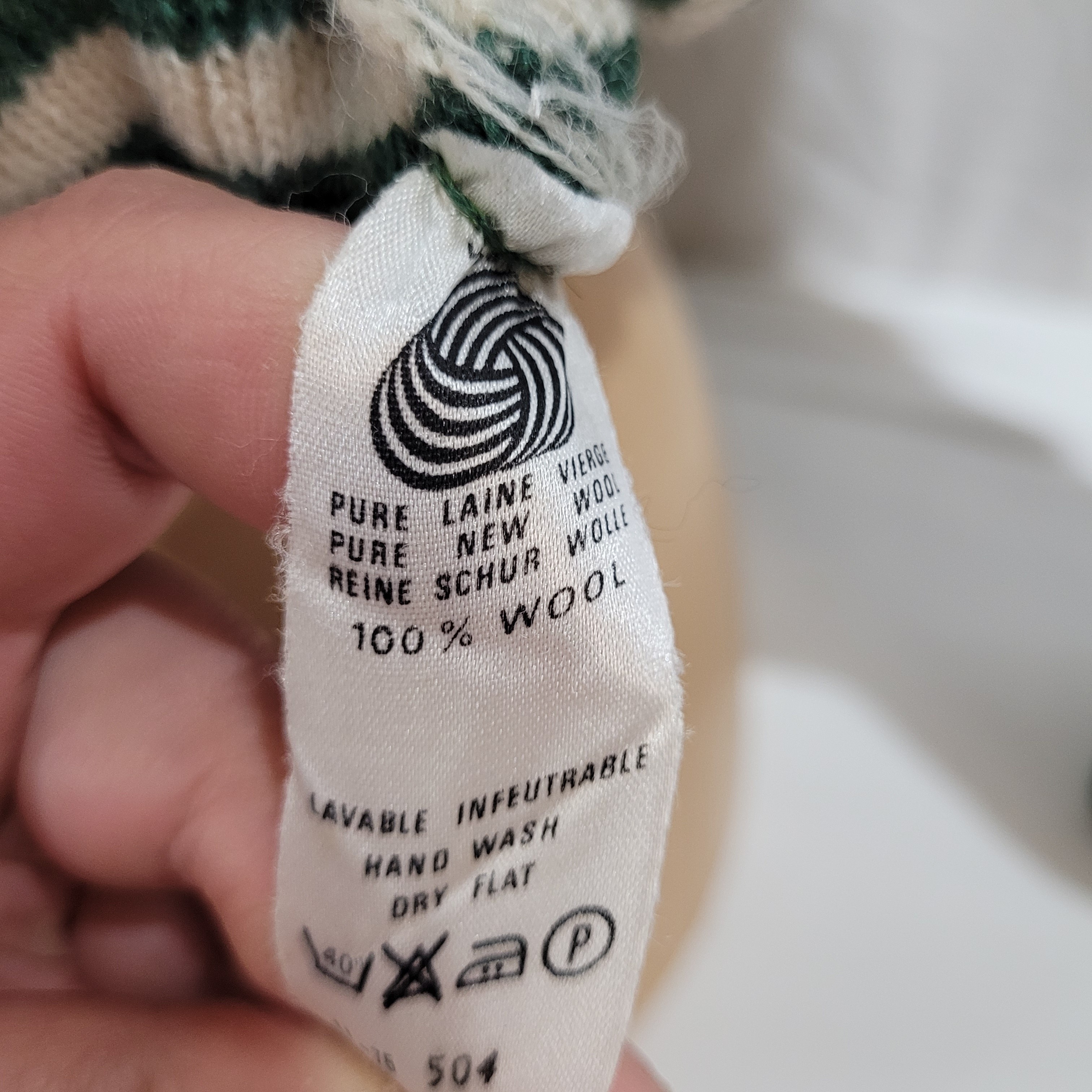 Voir photo 5 de Pull marinière vert enfant 100% pure laine - Type Sauzon Pull marinière vert enfant 100% pure laine - Type Sauzon Très bon état - Vue 5 -