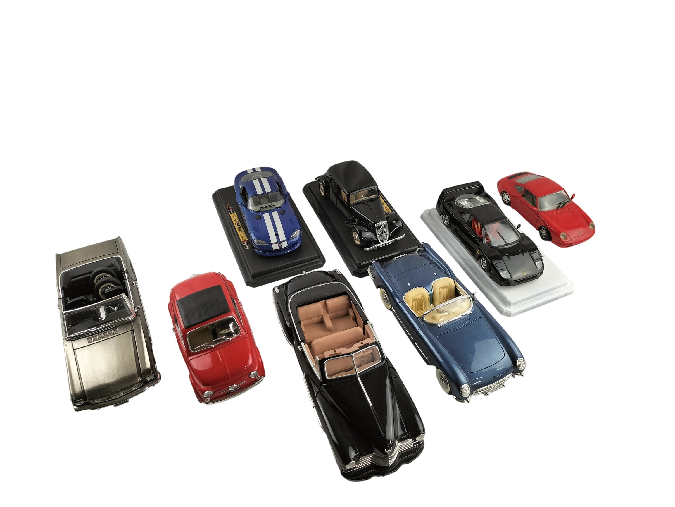 Acheter Lot de 8 voitures miniatures de collection – Ferrari, Porsche, Mustang, Cadillac, Corvette Bon état - 59,00 € Lot de 8 voitures miniatures de collection – Ferrari, Porsche, Mustang, Cadillac, Corvette Bon état - reconditionné disponible sur Label Emmaüs