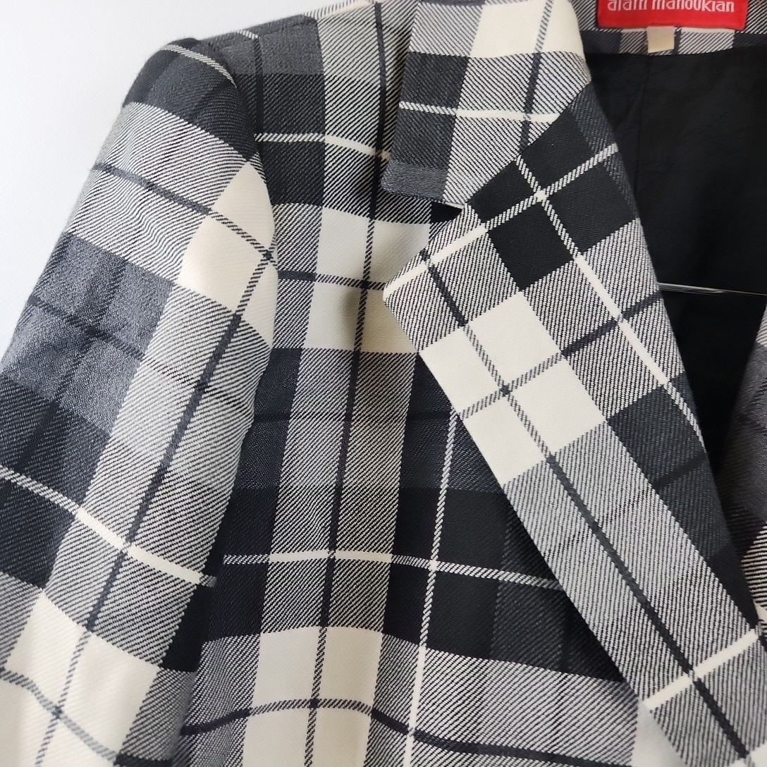 Alain Manoukian - Veste multi couleur à carreaux en laine - Taille 38/40 (estimée)  - Vue 2 - 