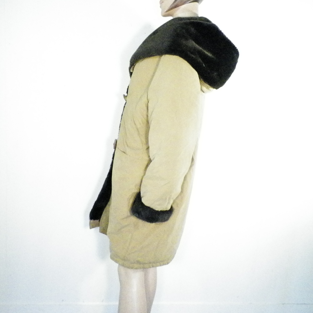 Manteau Femme Beige R Taille 44. Bon état - Vue 3 - 