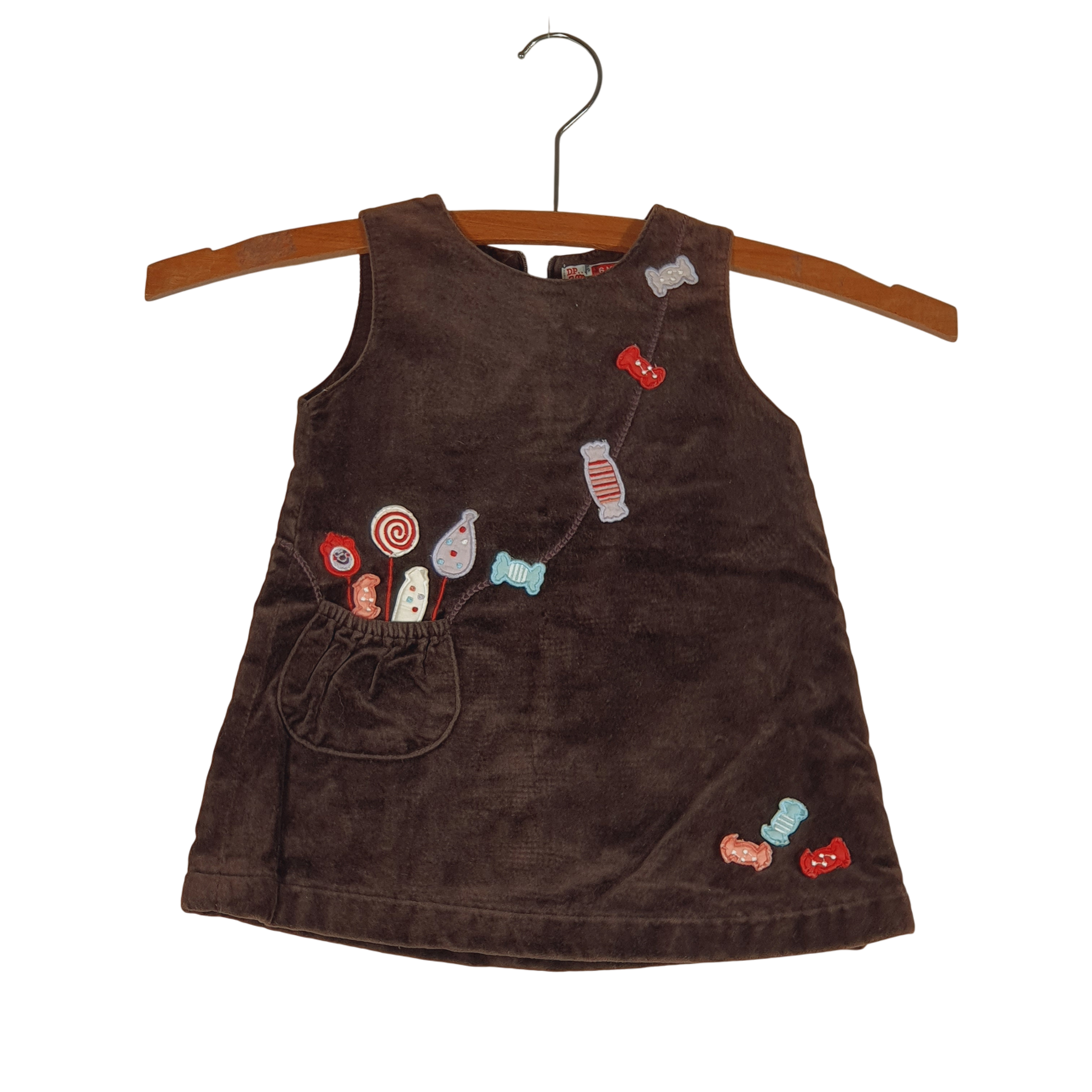 Robe en velours marron - DPAM - 6 mois - Photo 0
