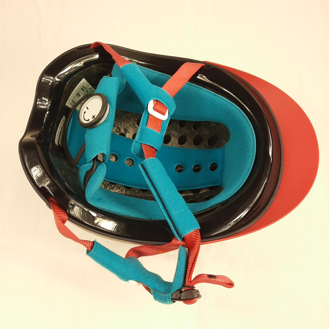 bombe de cavalier synthétique marine, rose, turquoise T35 55-58cm  - Vue 3 - 