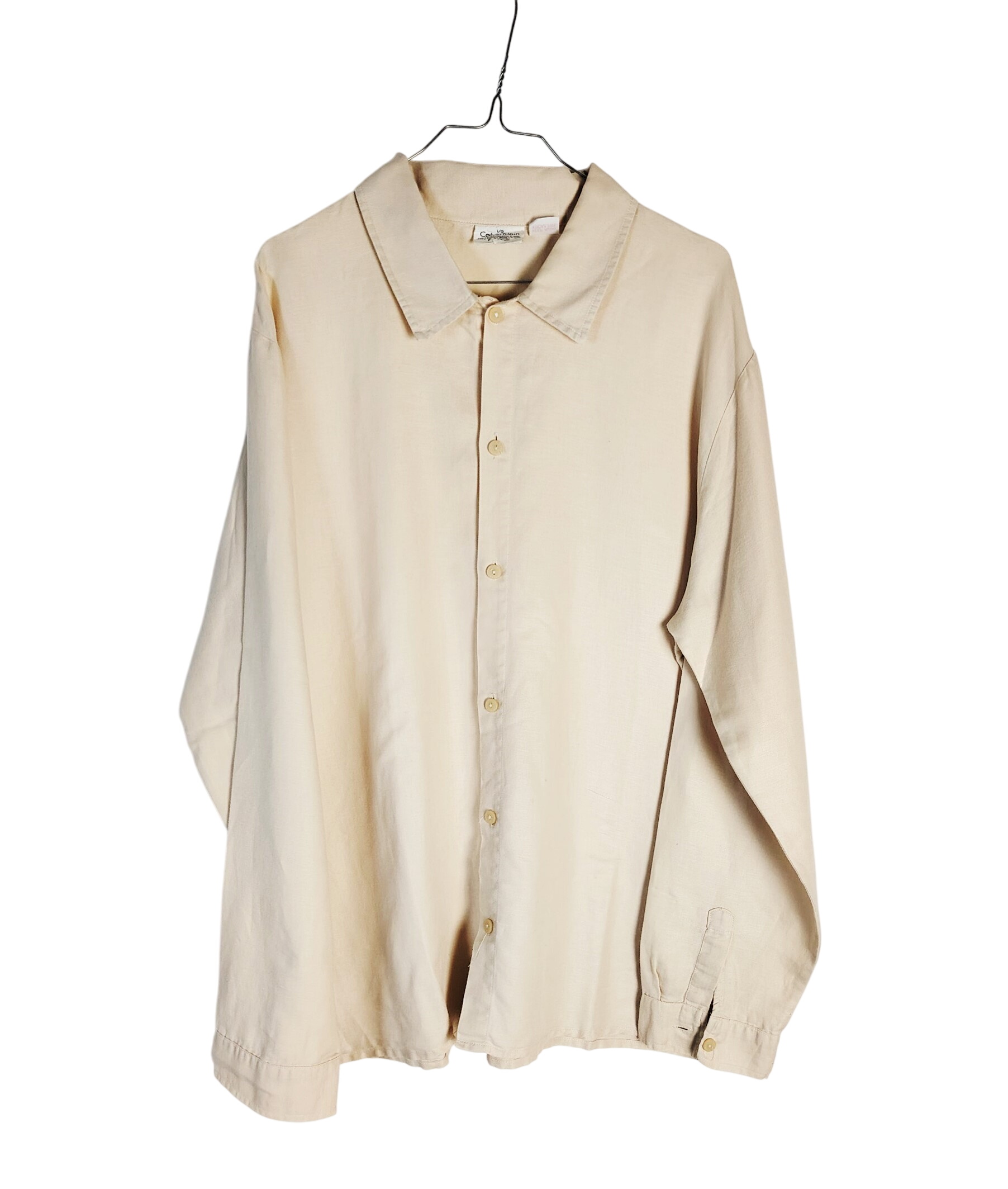 Calvin Klein Chemise beige Tomboy - Taille L - Photo 0