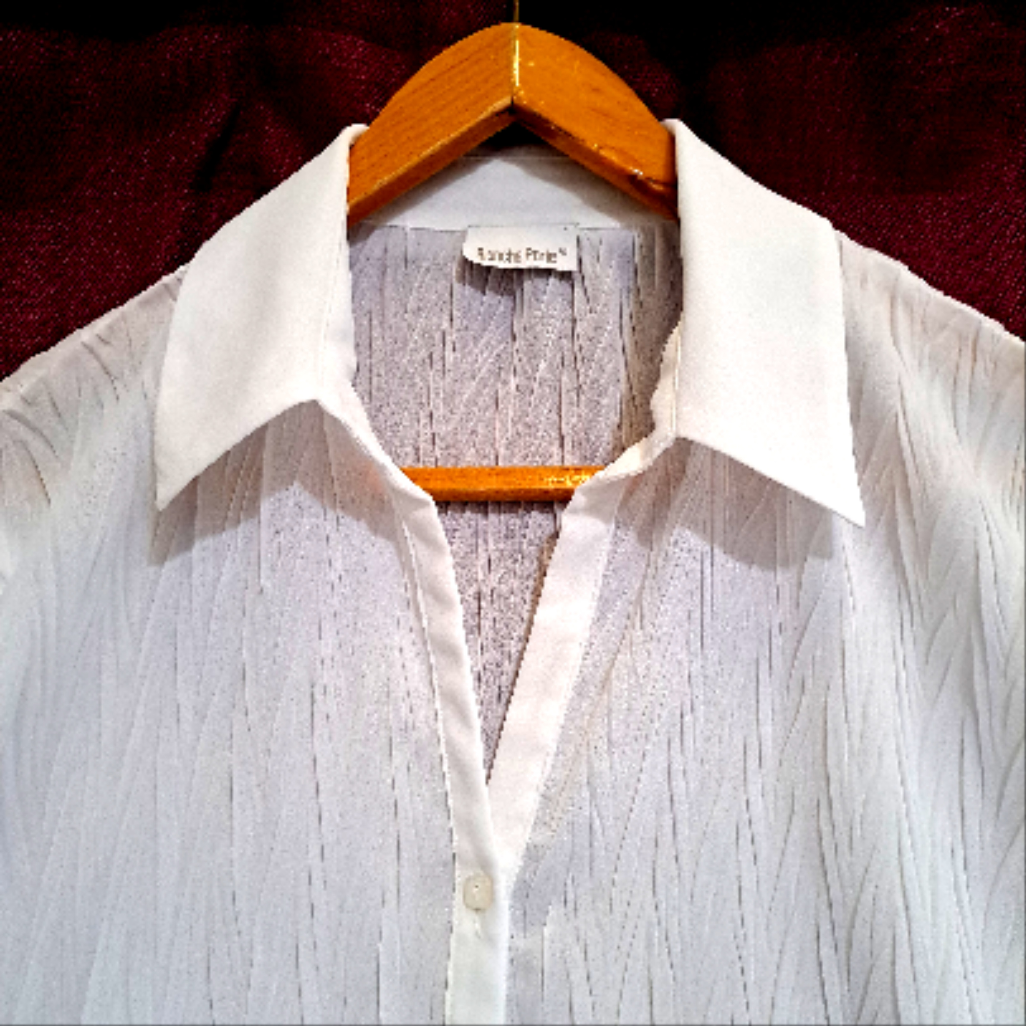 CHEMISIER STYLE PLISSE FROISSE - Taille: 48 - Photo 1