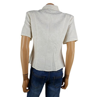 Veste écru imprimée fleurs - Femme - 1.2.3. - Taille 40 - Bon état - Photo 3