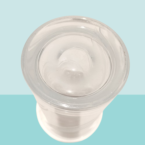 Vase en verre gravé Très bon état - Vue 3 - 