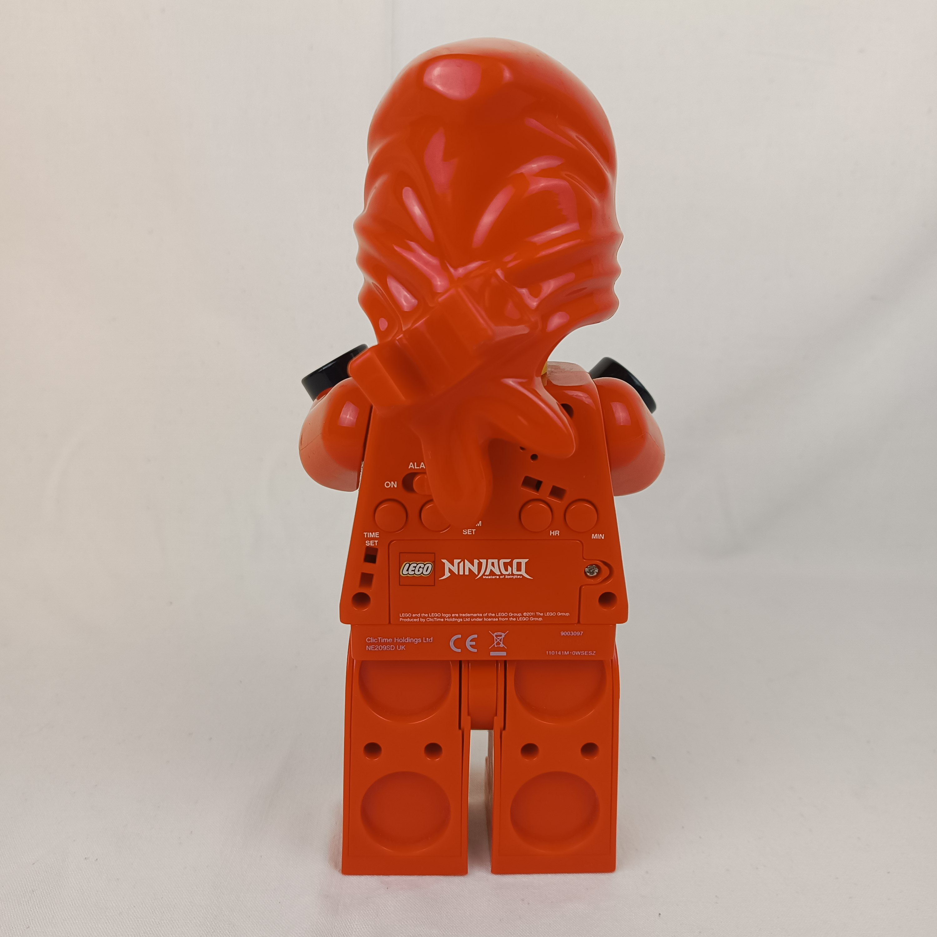 Horloge et Réveil "NinjaGo" LEGO, Hauteur de 24cm environ - État correct - Photo 3