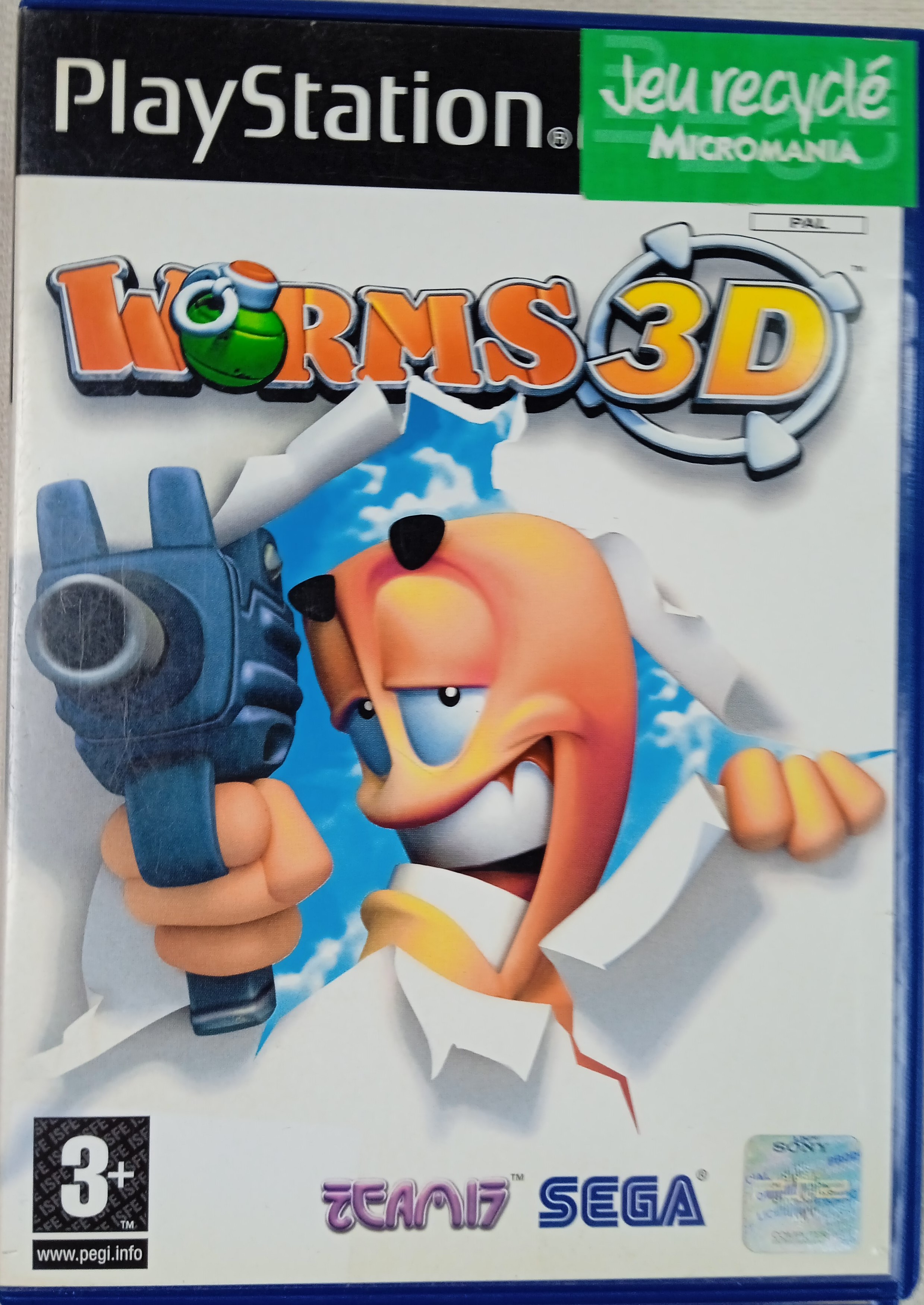 Lot de 6 jeux PS 2 ( livre de la jungle, Worms 3 D, Grranturismo 3, Arthur et les Minimoys, Tiger wood , Shrek 2 ) Bon état - Vue 4 - 