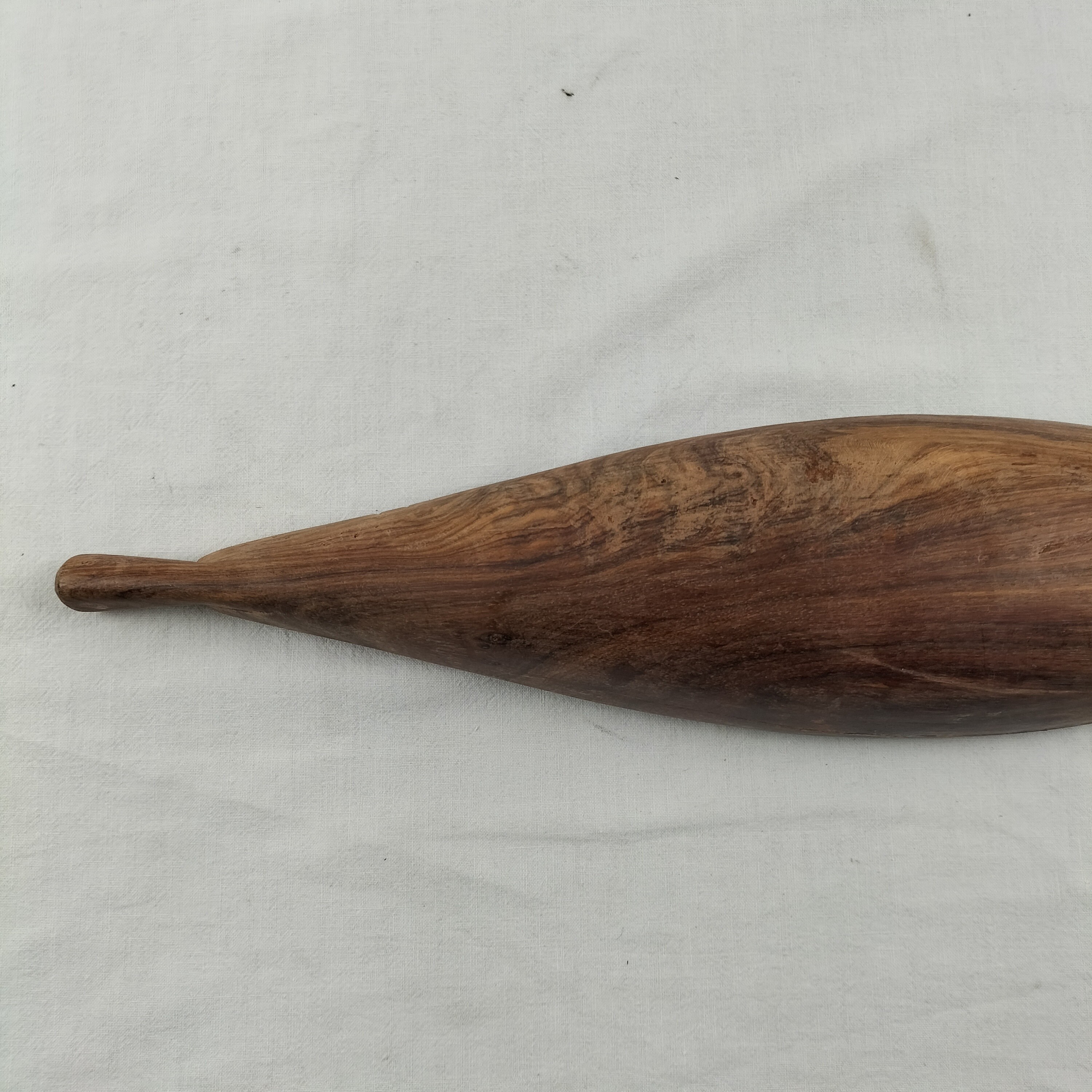 Pirogue africaine décorative en bois - Photo 3