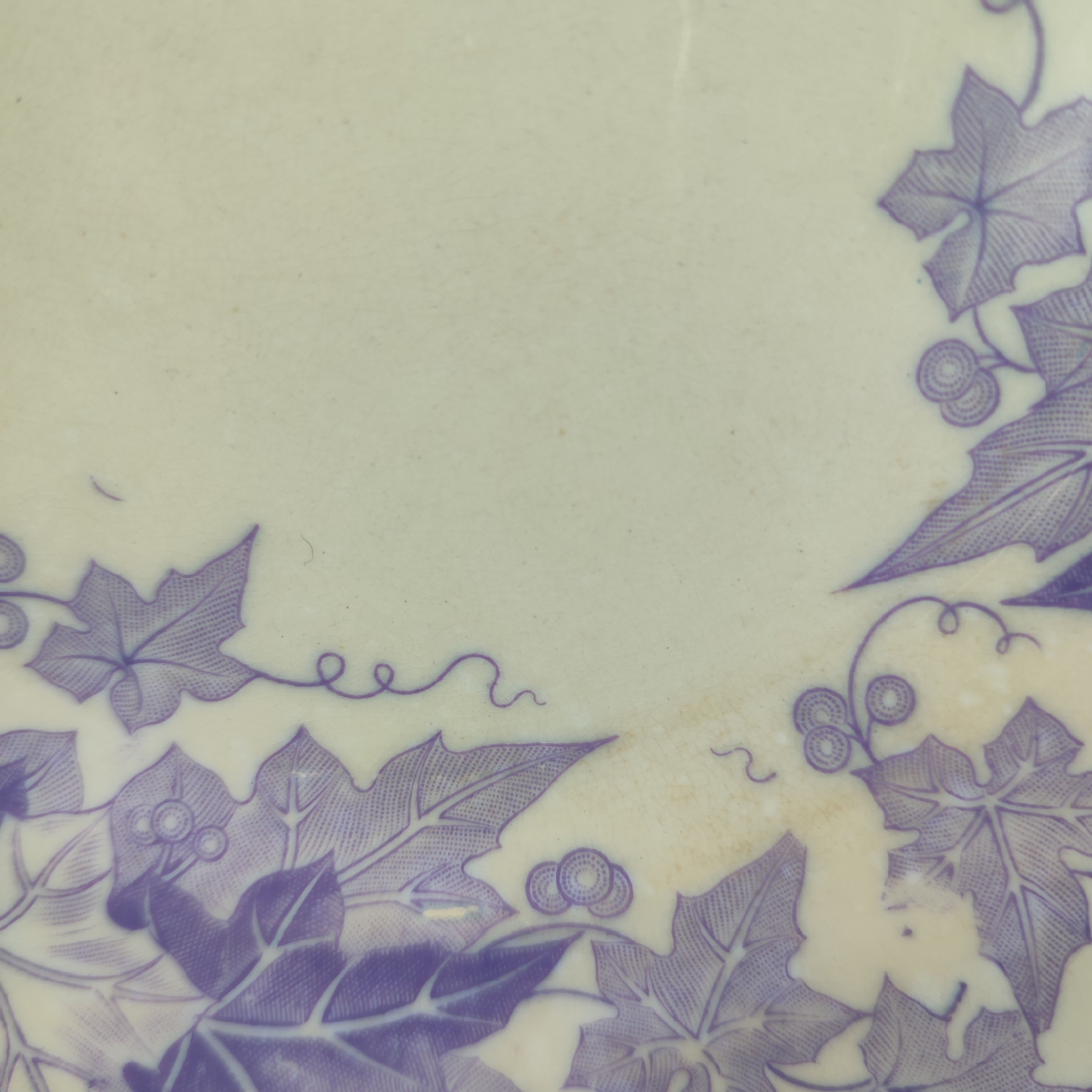 Lot 5 assiettes à dessert - U & C Sarreguemines - Modèle BRYONIA - Années 1875 à 1920 Bon état - Vue 10 - 