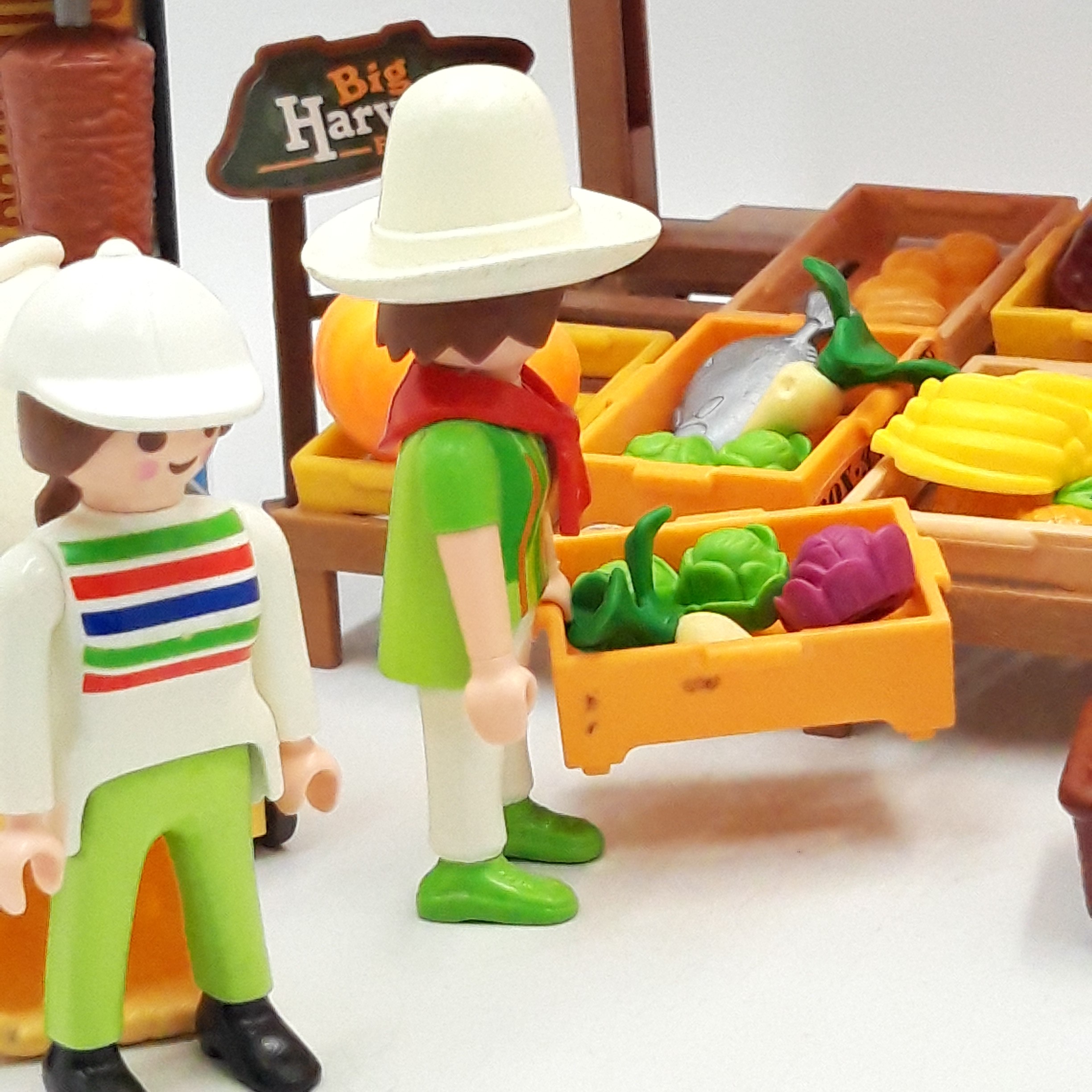 Playmobil référence 6121, 'Marchand avec stand de légumes' 64 pièces - Bon état - Photo 3