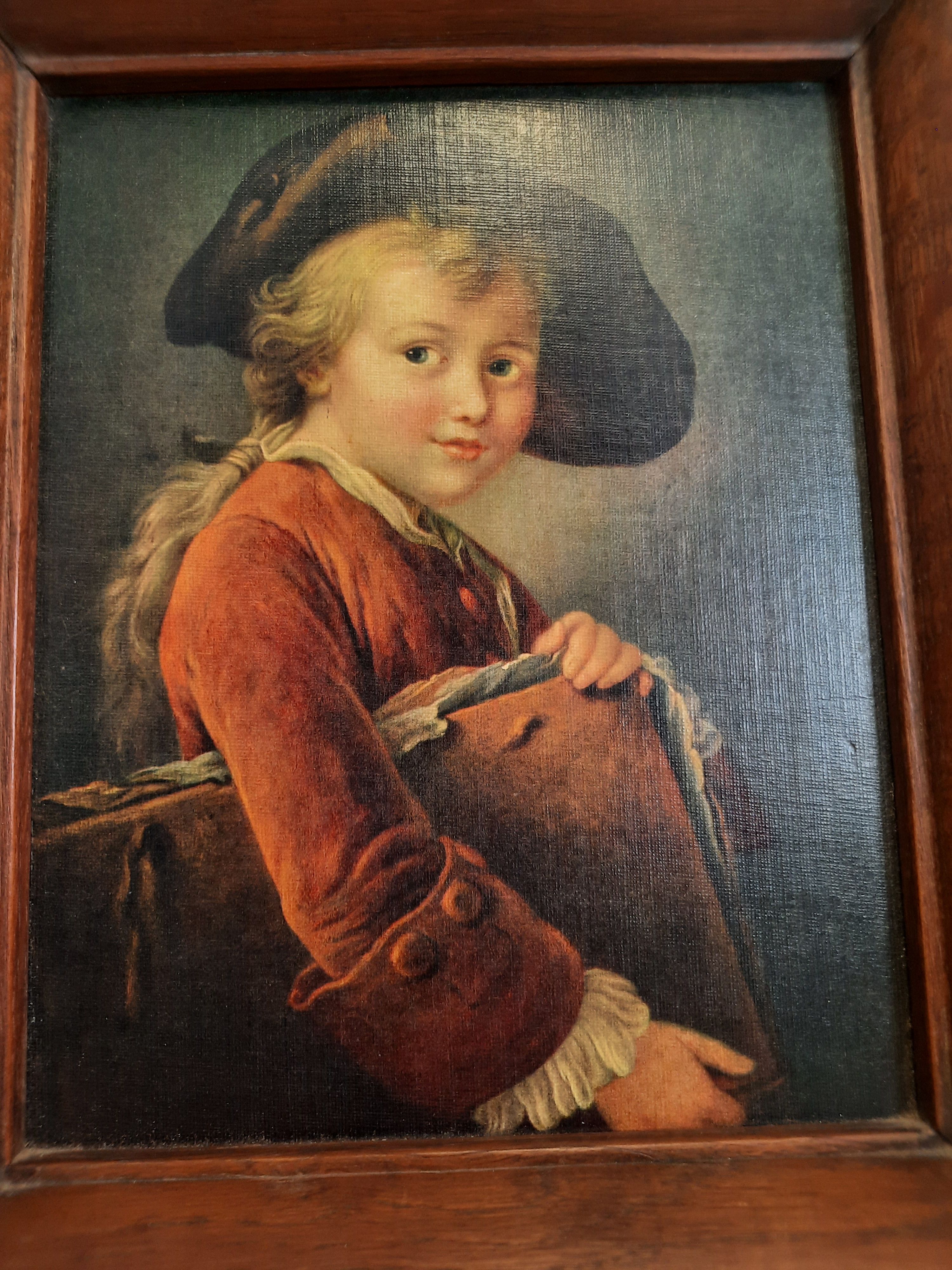 Tableau de Fançois Hubert Drouais - Le jeune élève Bon état - Vue 3 - 