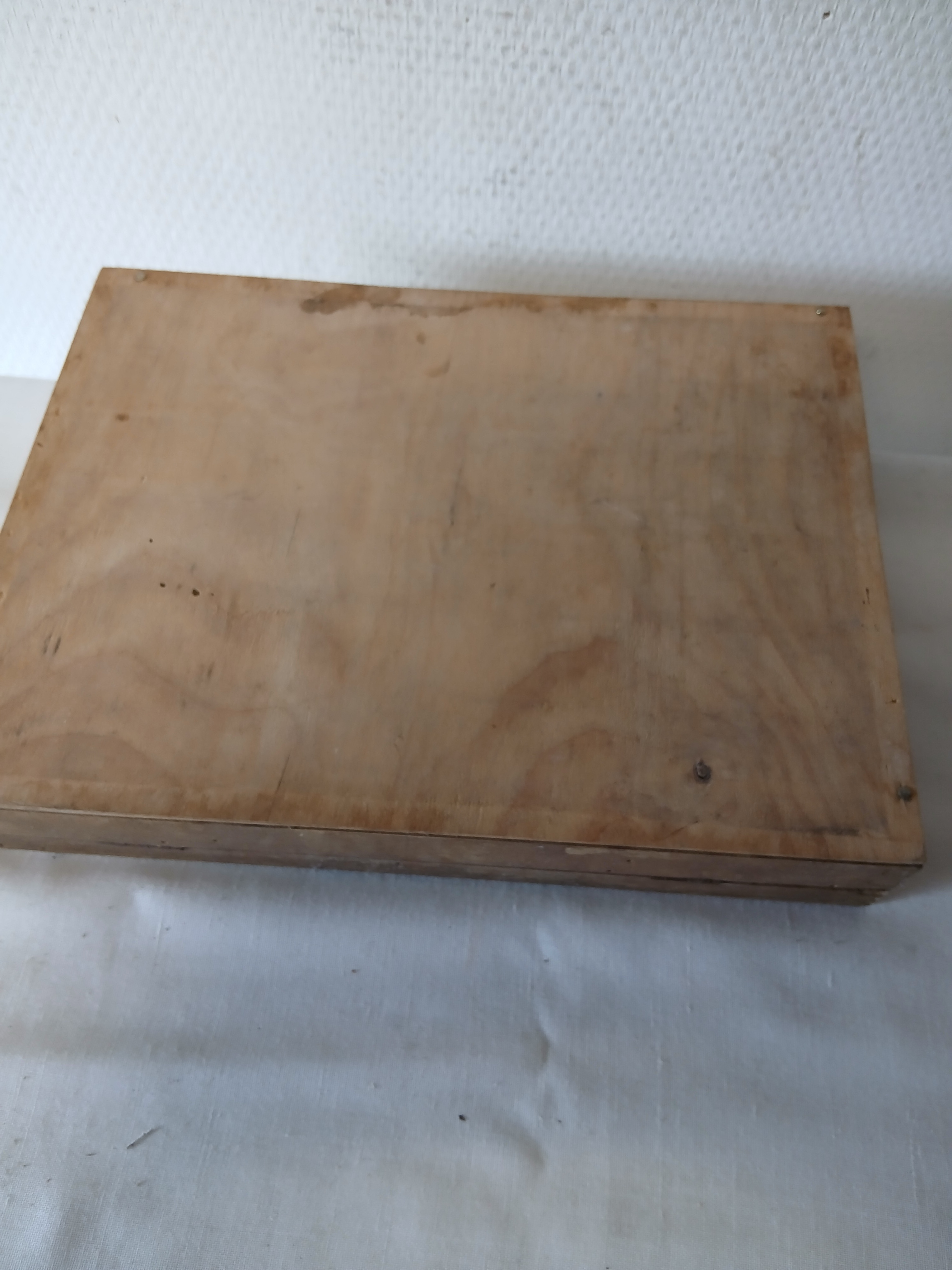 Ancien jeu de cubes alphabétique en bois (lettres et chiffres) Bon état - Vue 6 - 