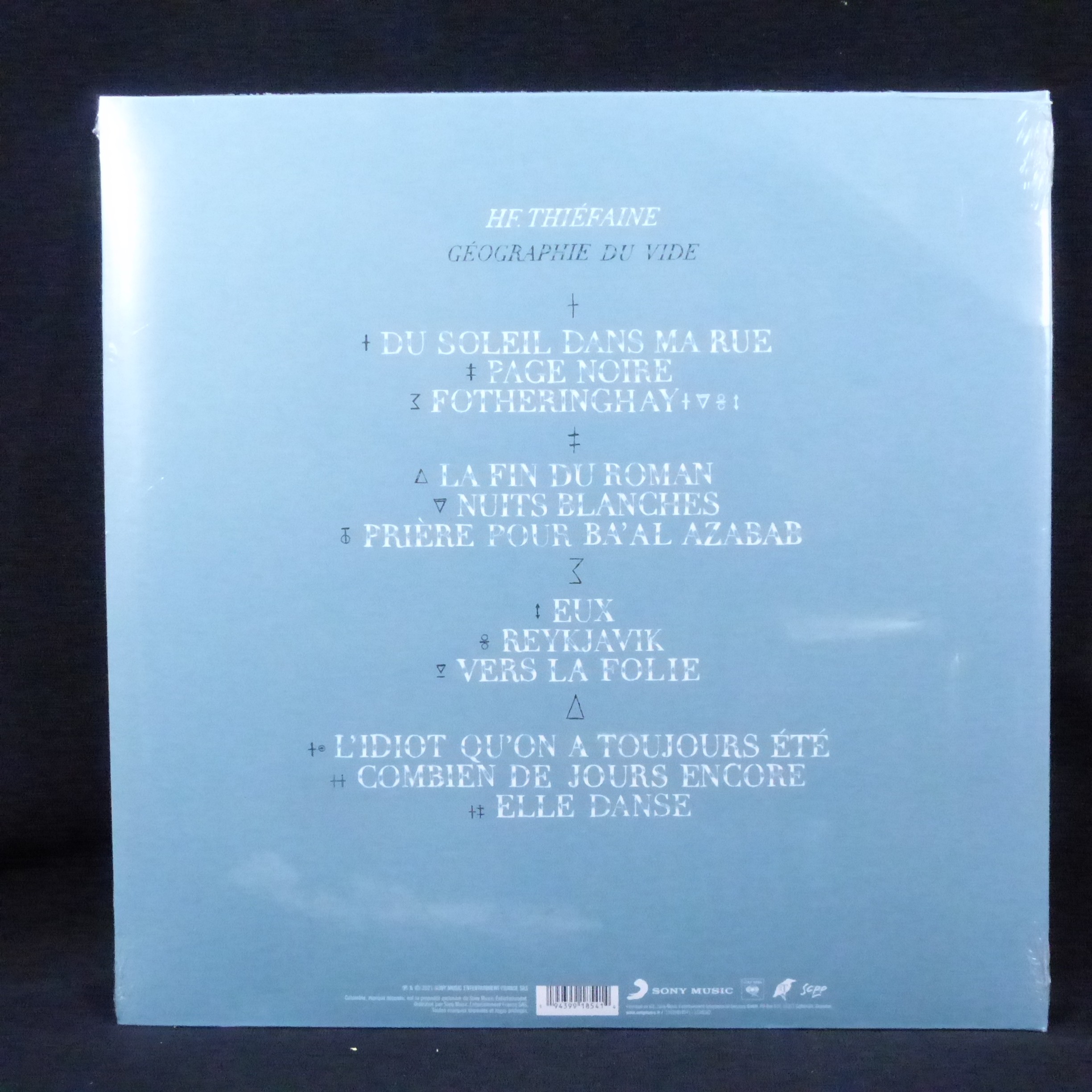 Double vinyle 33T Hubert Félix Thiéfaine / Géographie du vide - Sony Music 2021 - Comme neuf - Photo 2