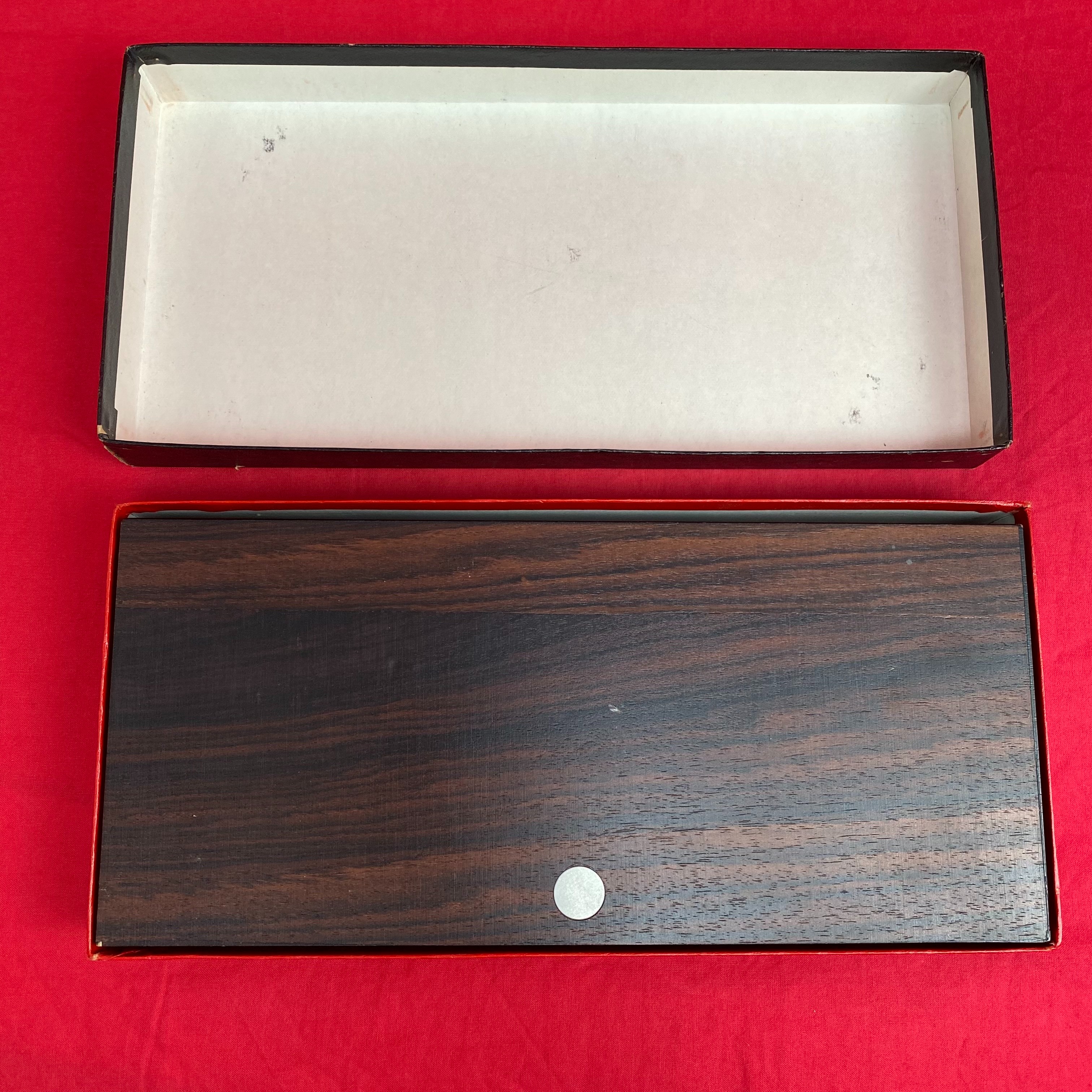 Set de bar vintage Mid-Century en Palissandre et acier inoxydable Année 60/70 Bon état - Vue 4 - 