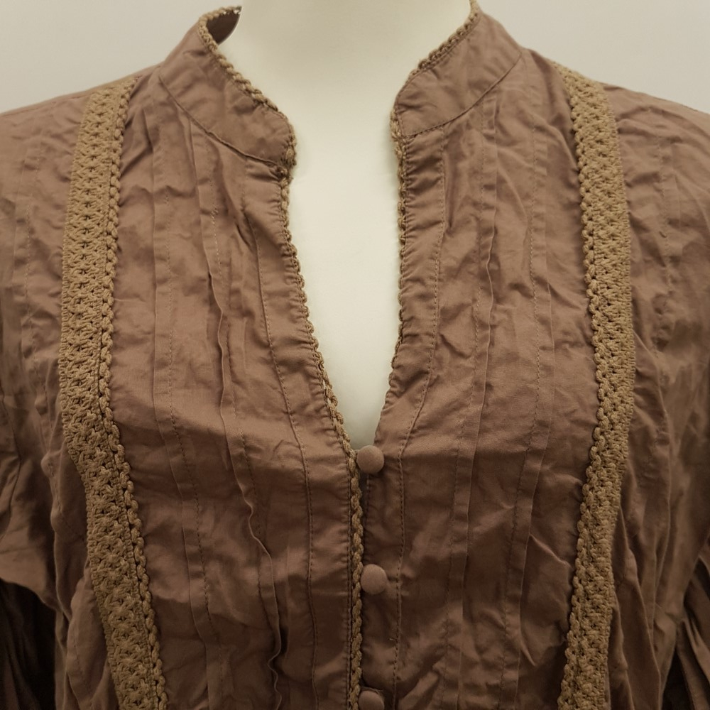 Chemise folk marron - DAMART - Taille 44/46 - Photo 5