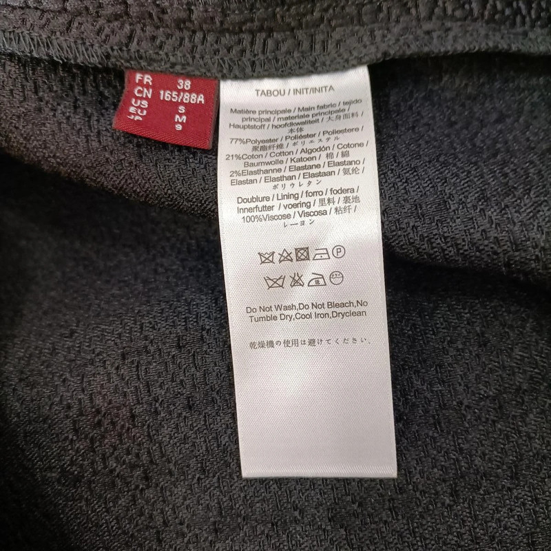 Robe noire Comptoir des Cotonniers texturée taille 38 - Photo 7