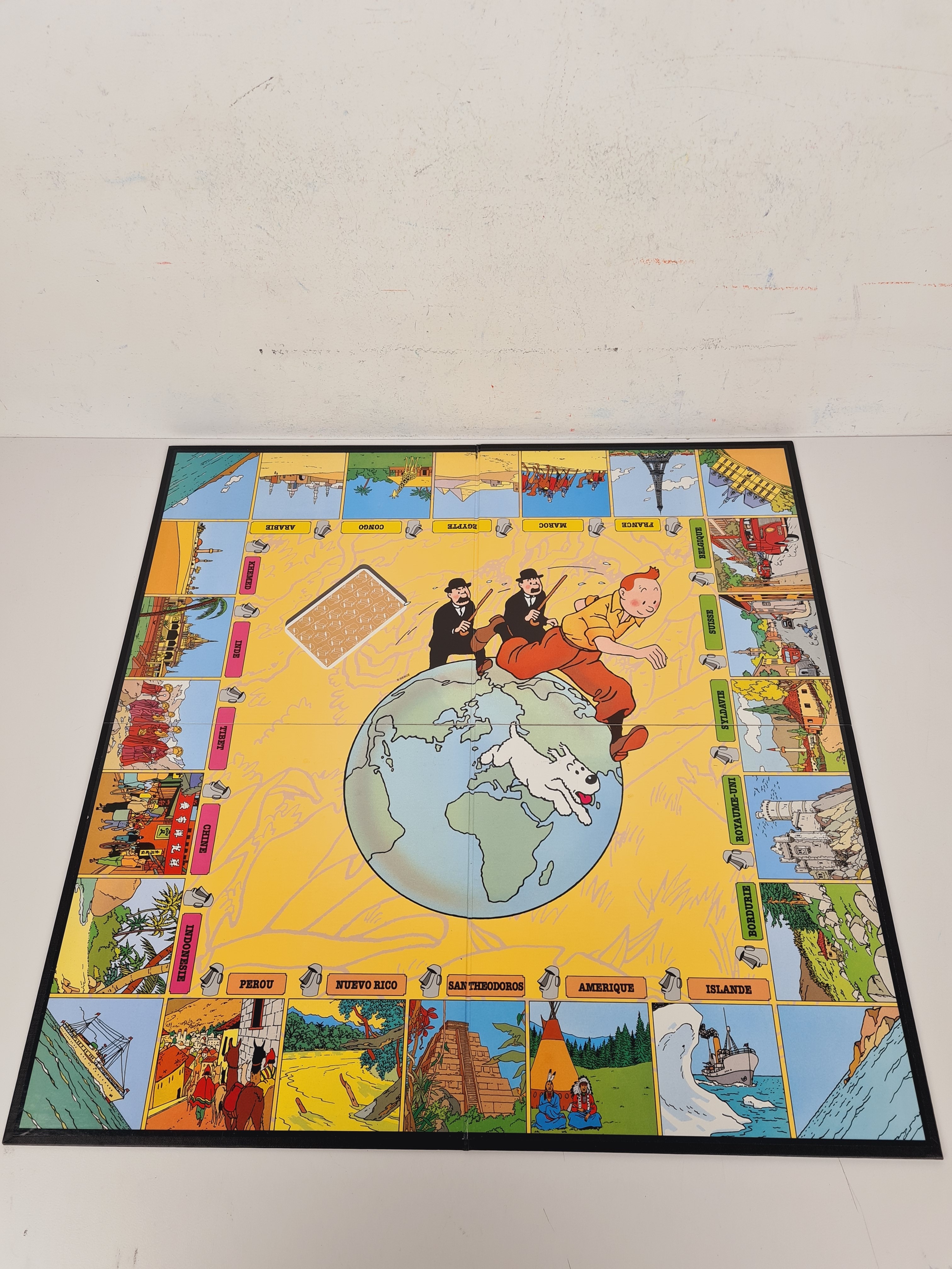 Jeu de parcours - Tintin et le piège du totem Dhor - Nathan - 1992 - Dès 7 ans  - Vue 4 - 