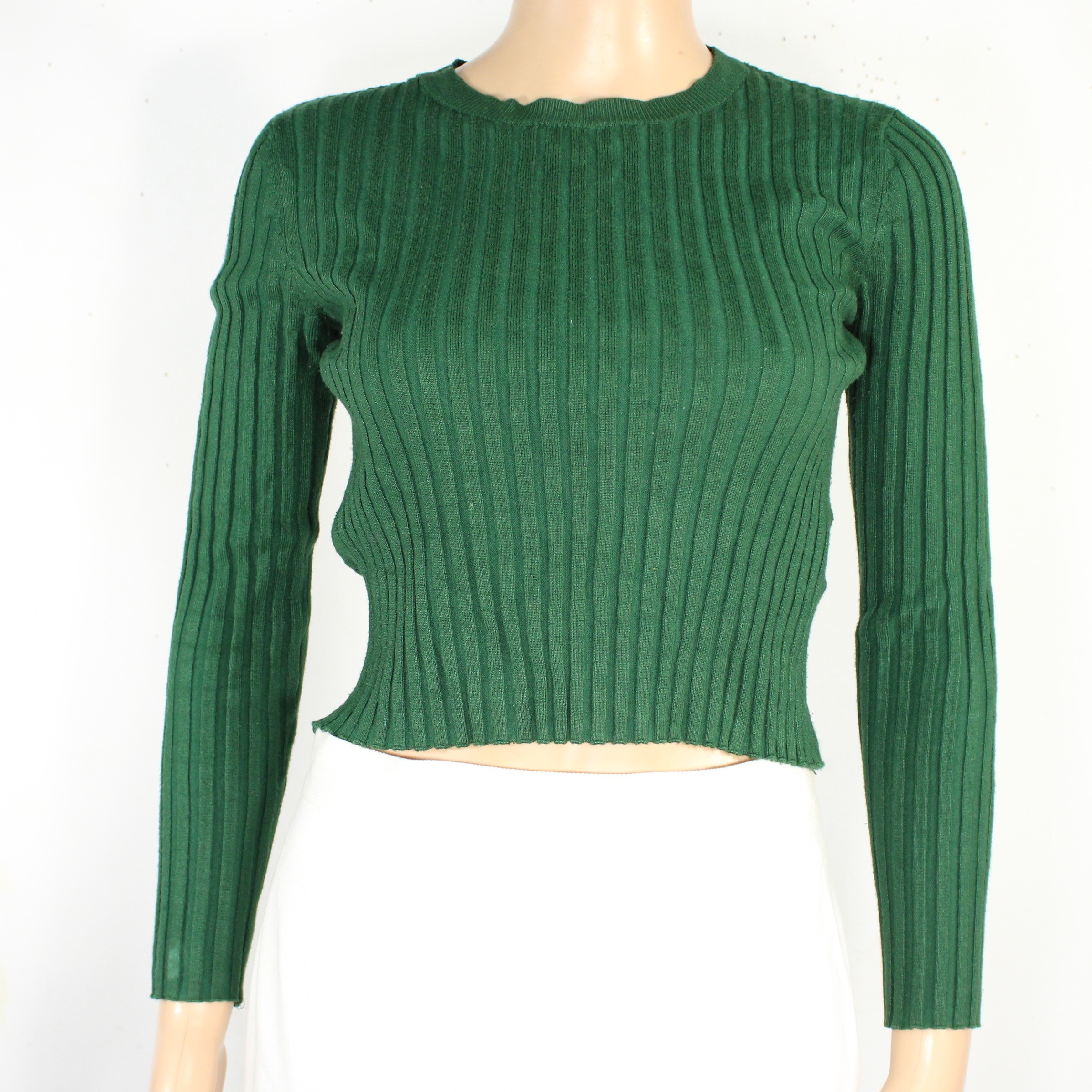 Pull Crop Femme Vert JENNYFER Taille S - Photo 0