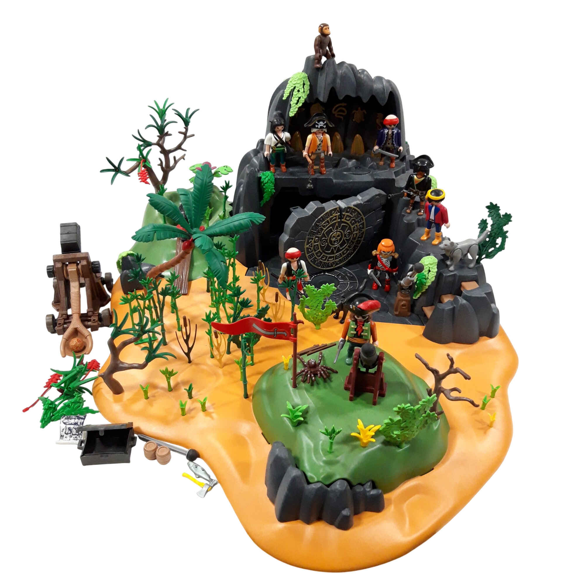 Playmobil 'Grande île mystérieuse des pirates' référence 5134, 30 pièces + Bon état -  reconditionné disponible sur Label Emmaüs
