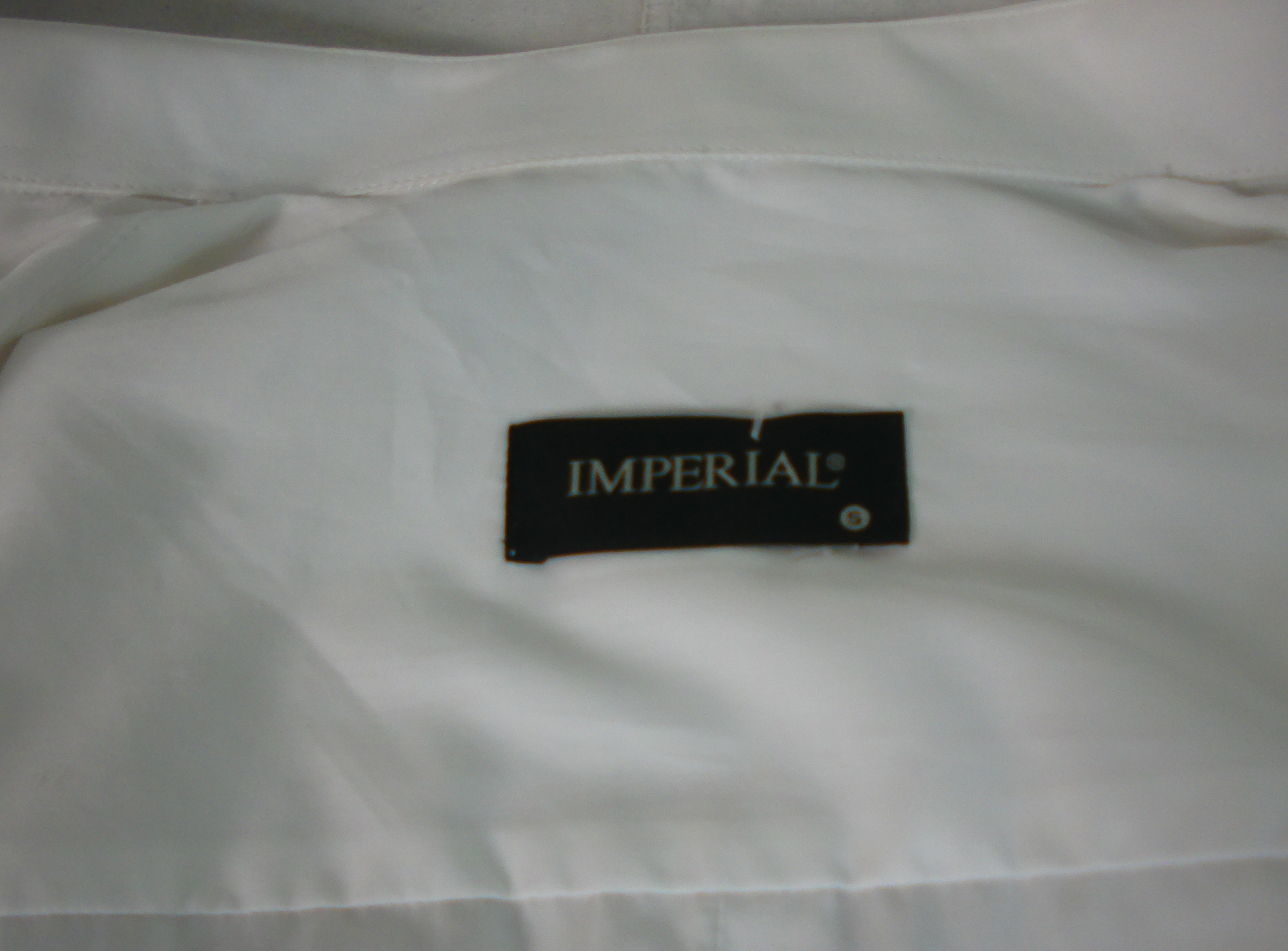 Chemise homme IMPERIAL, blanc avec boutons nacrés, 100% coton, taille S - Photo 2