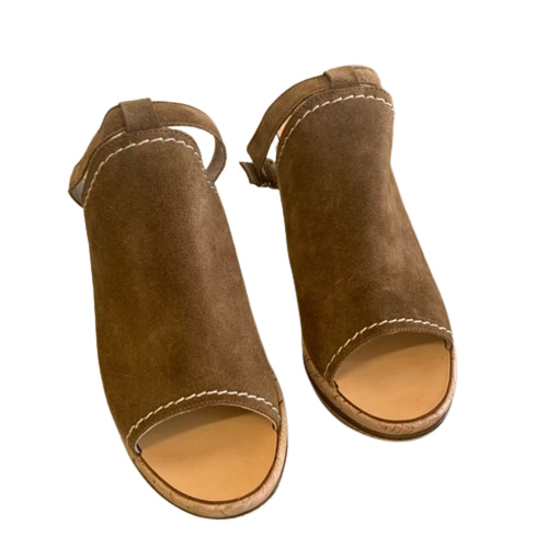 Chaussures compensées marron et liège - San Marina - Pointure 37 - Comme neuf - Photo 4