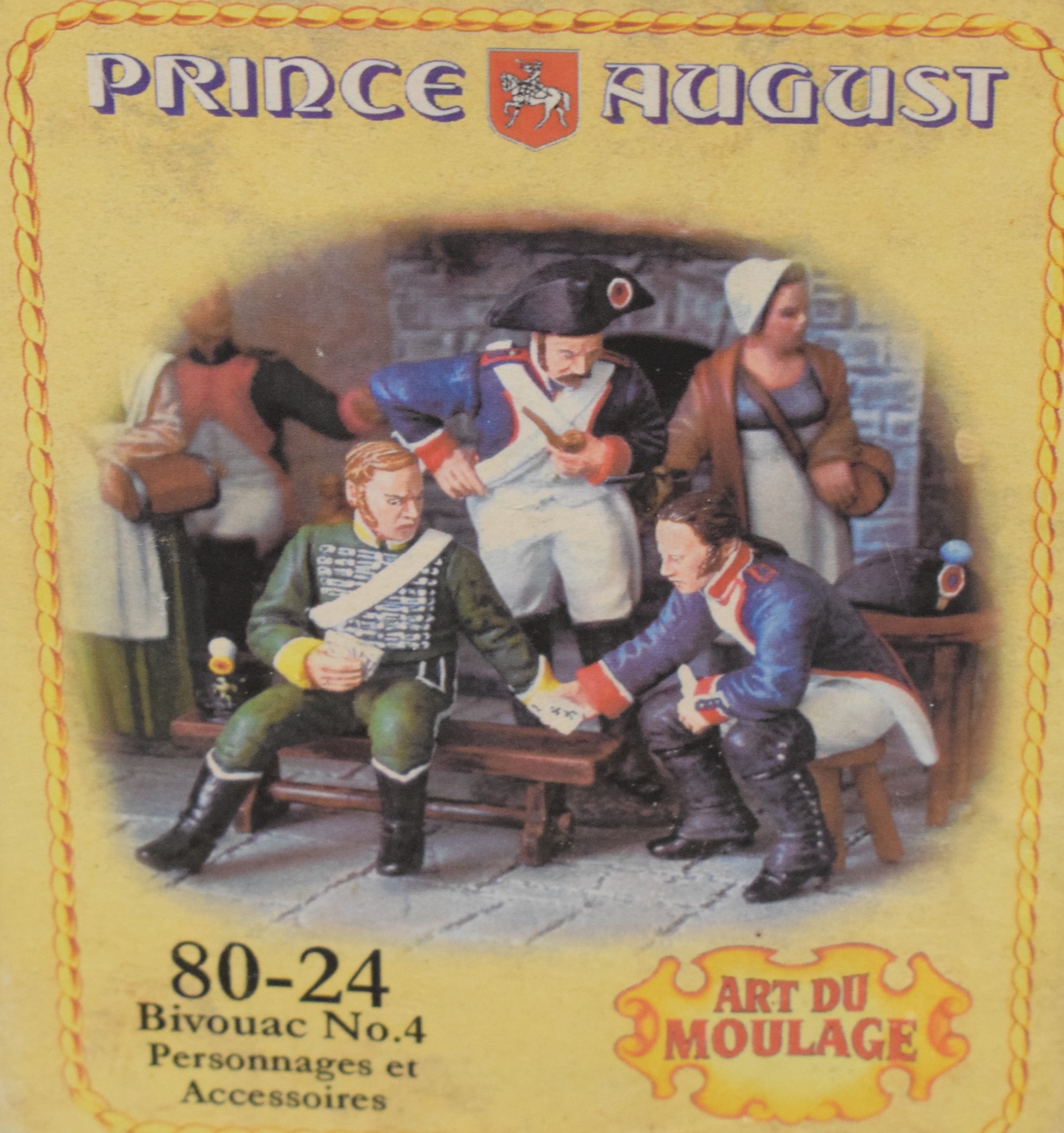 Boite contenant 3 moules à figurines en plomb le bivouac N° 4 par Prince August  - Vue 2 - 