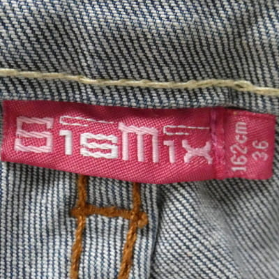 Pantacourt en jean bleu - femme - Sismix - taille 36 - Photo 4