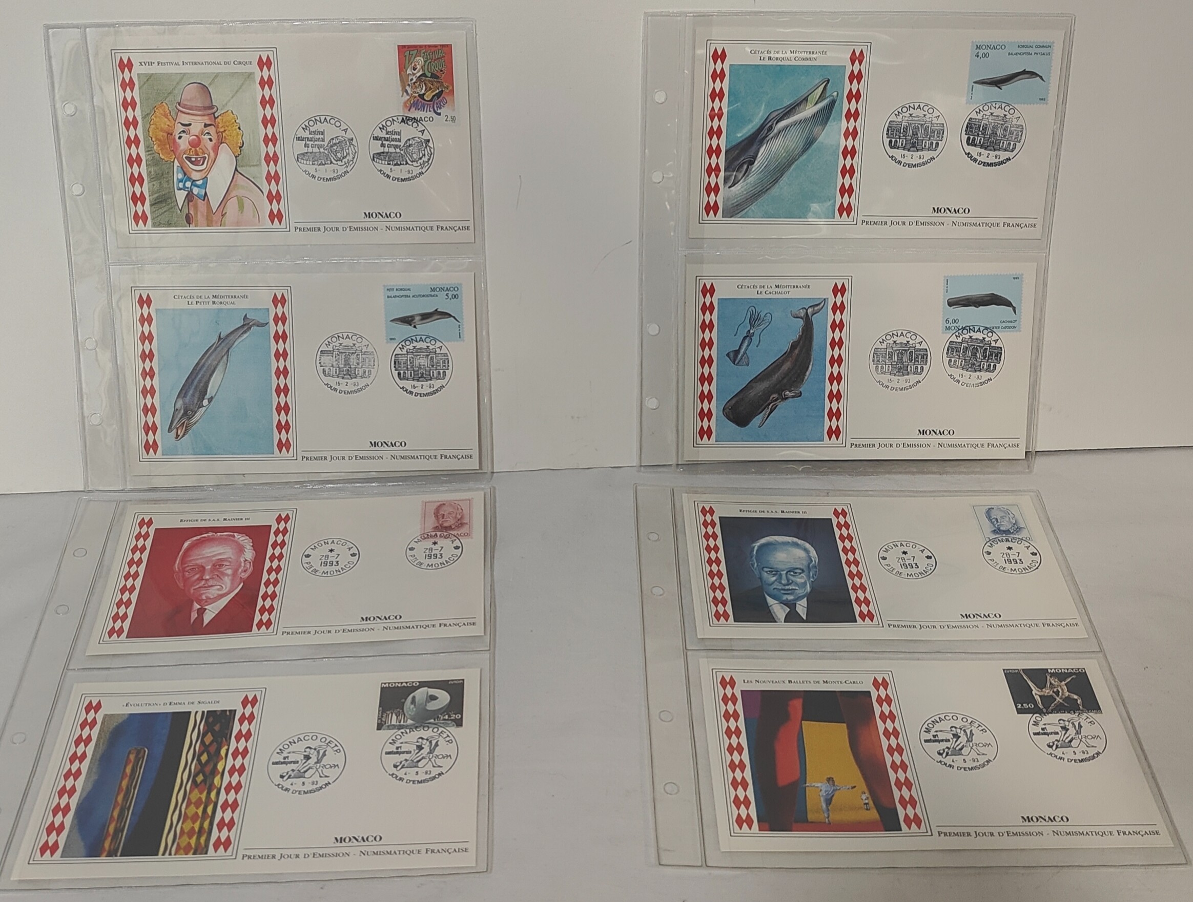 Lot de Carte postale de collection sur l'adhésion de la principauté de Monaco à L'ONU+ Livret avec des timbres de collection - Photo 2