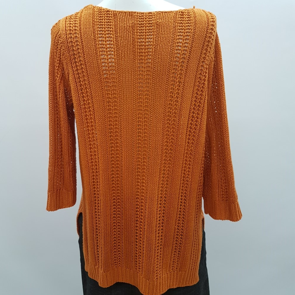 Pull en mailles orange - DAXON - Taille 42 Très bon état - Vue 3 - 