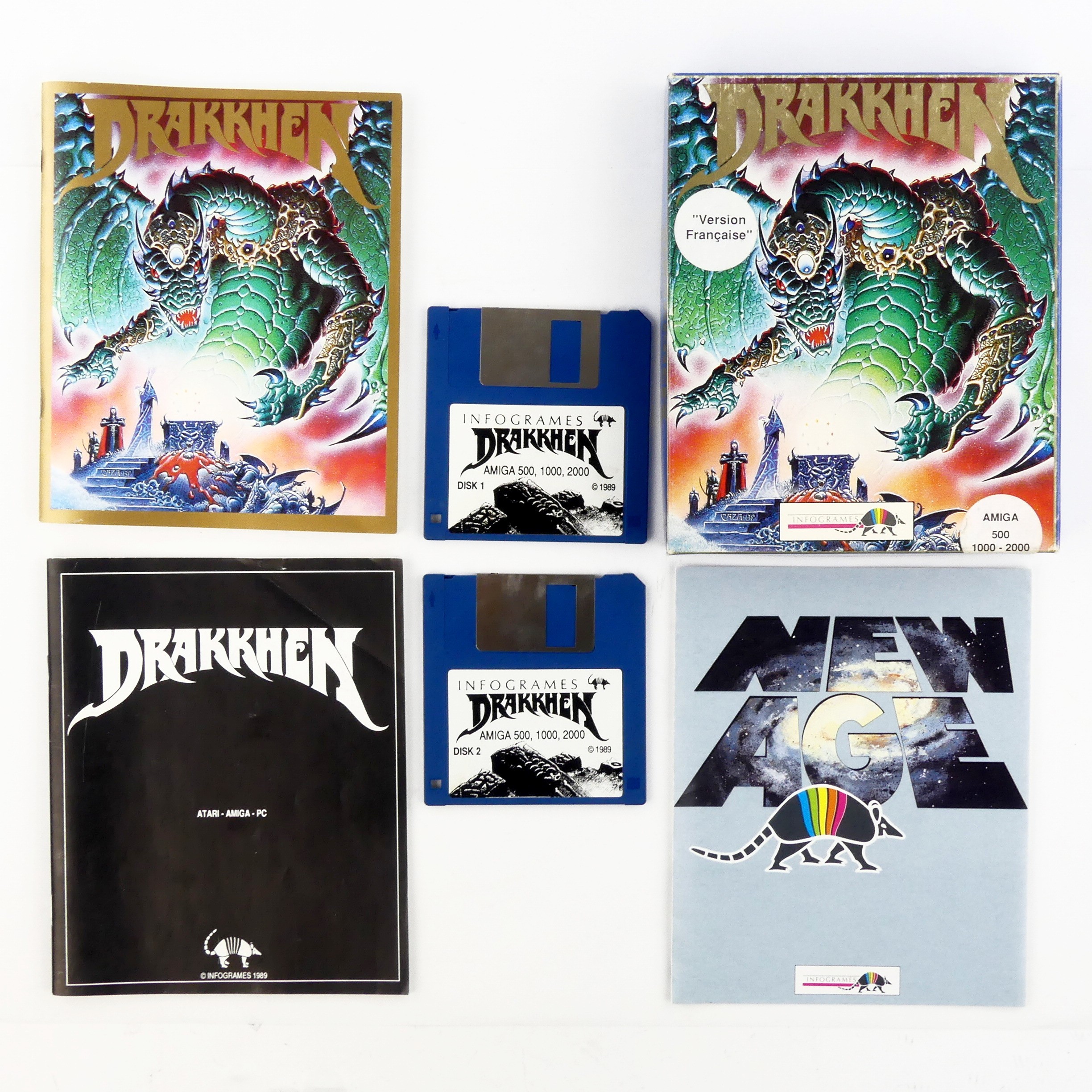 Jeu vidéo Drakkhen pour AMIGA 500, 1000, 2000 - Infogrames, 1989 Bon état - Vue 2 - 
