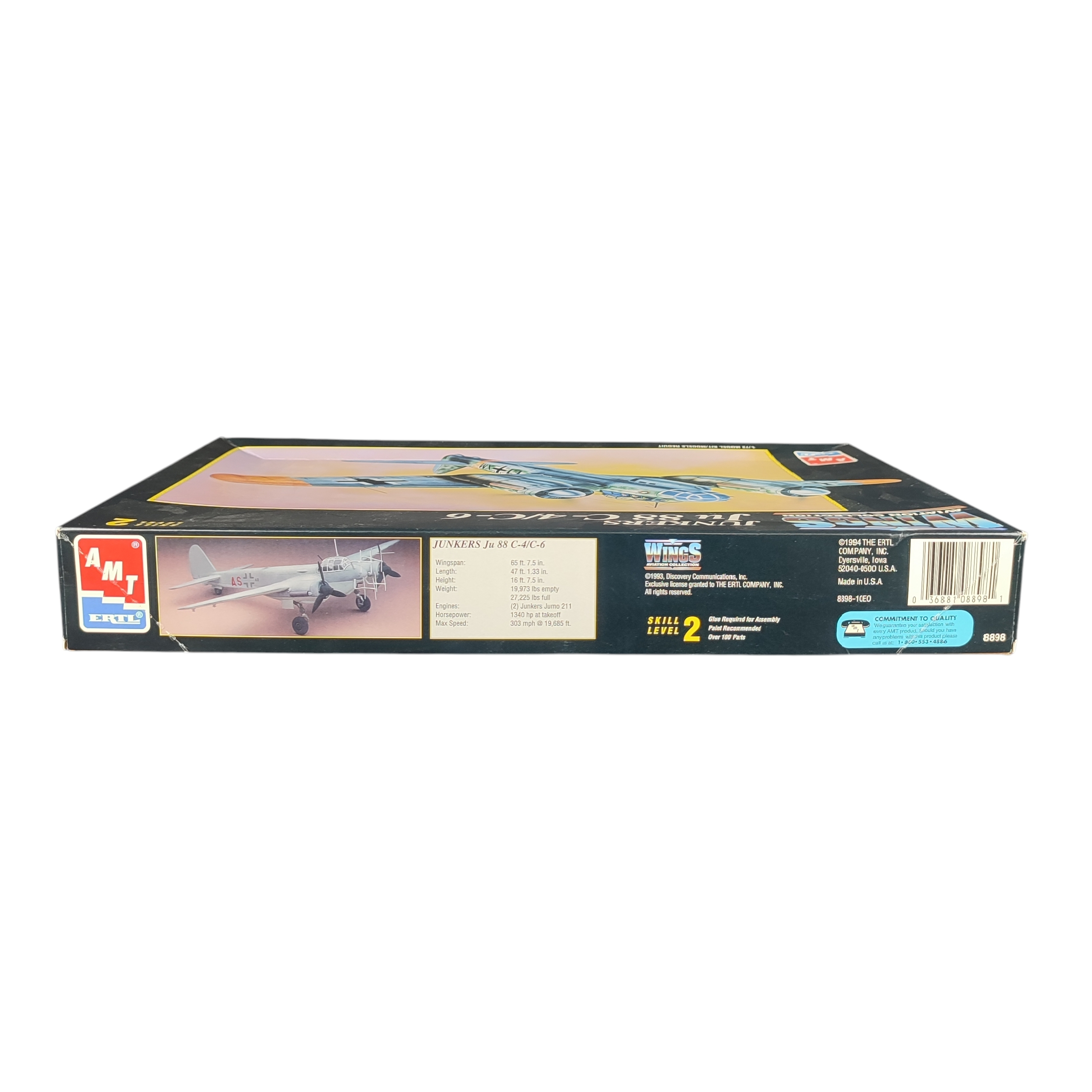 Maquette 1/72 Wings Aviation Collection, Modèle "Junkers Ju 88 C-4/C-6" Complet Bon état - Vue 8 - 
