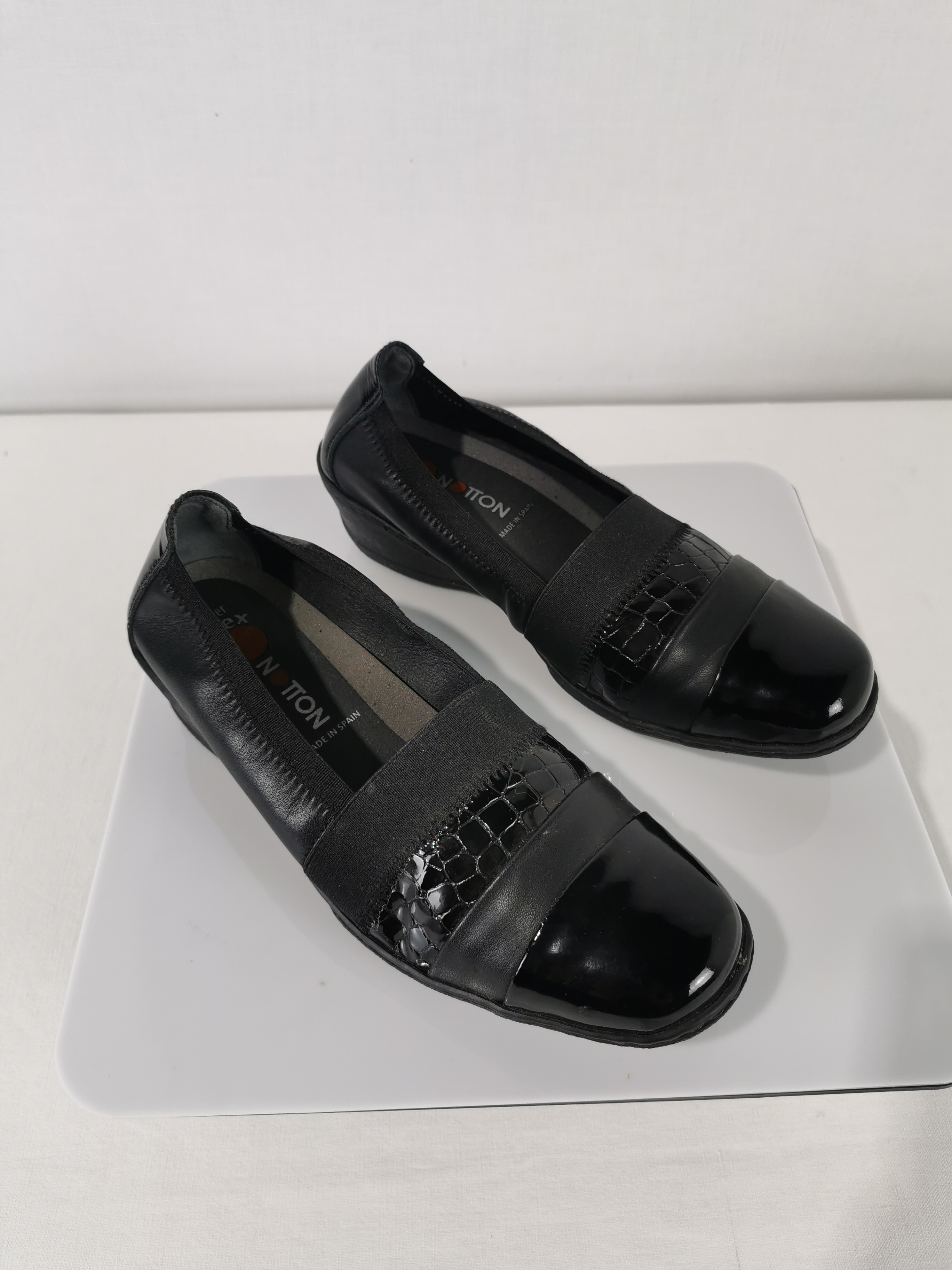 Mocassins noirs - femme - Notton - taille 38  - Vue 5 - 
