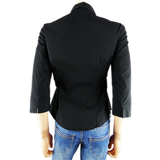 Chemisier noir - manches longues - Femme - Esprit - 36 - Photo 1