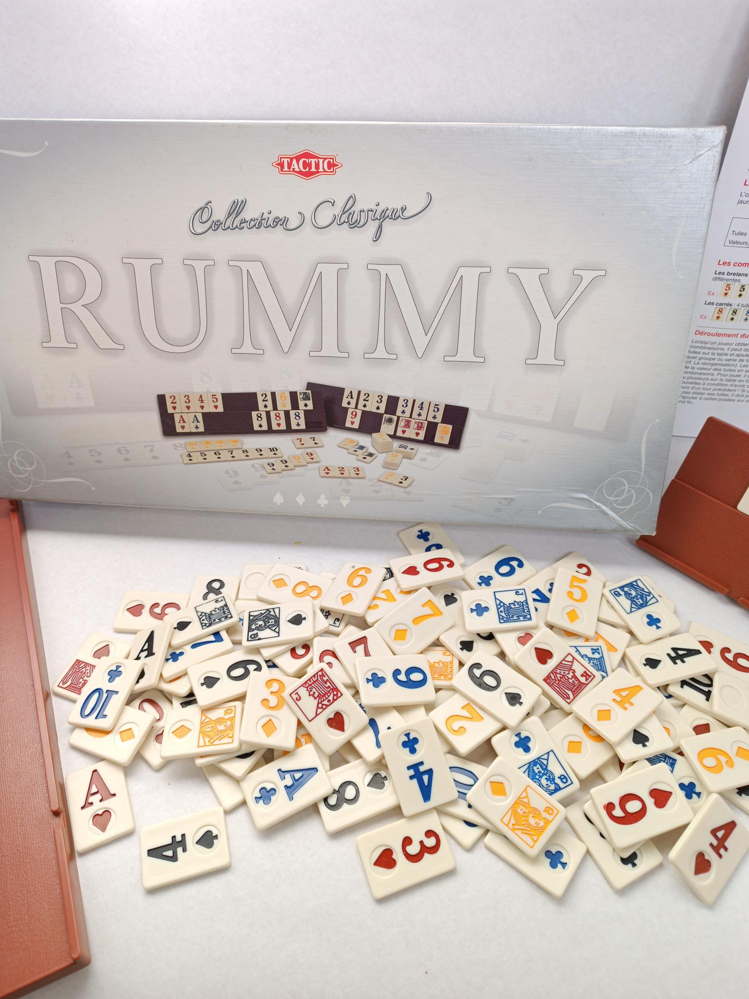 Voir photo 2 de Jeu de société RUMMY Tactic France Jeu de société RUMMY Tactic France Bon état - Vue 2 -