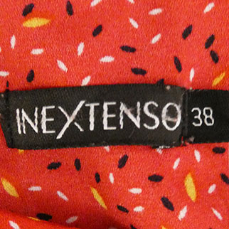 Blouse rouge imprimée - femme - In Extenso - taille 38 - Photo 3