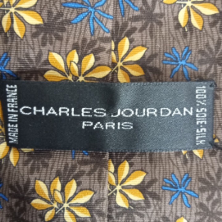 Cravate en soie "CHARLES JOURDAN"  - Vue 6 - 