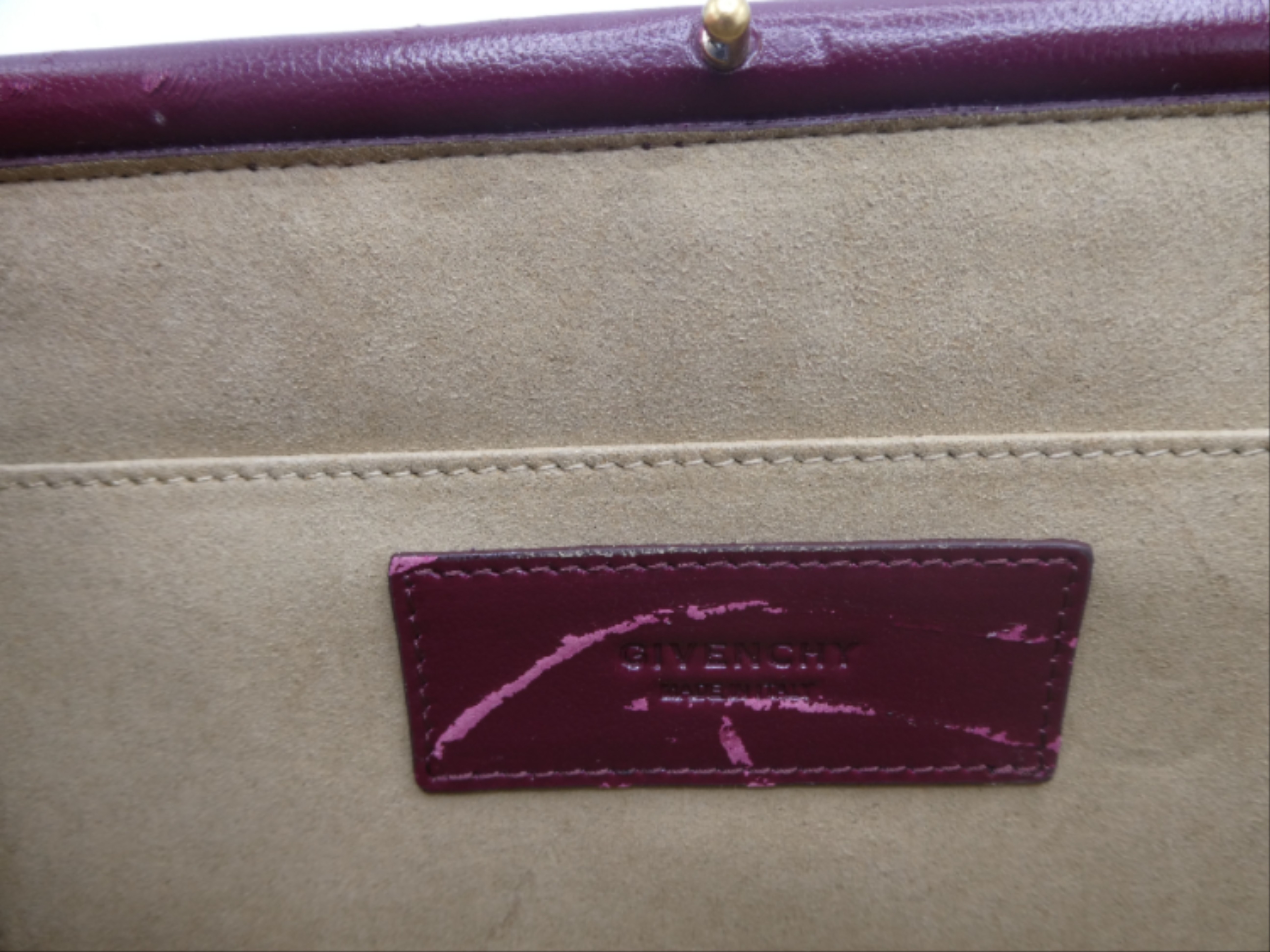Givenchy Paris - Sac en bandoulière rouge bordeaux - Photo 8