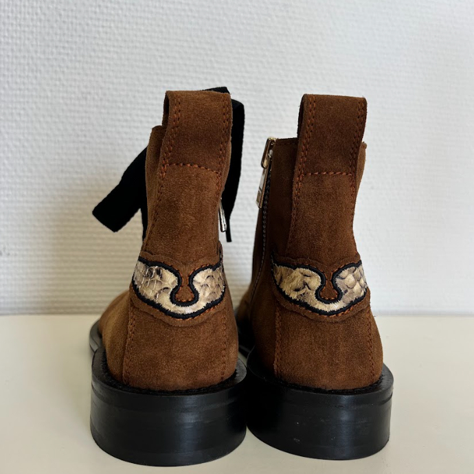 Bottines Zadig&Voltaire Laureen Suede Marron Wild - T 37 - Photo 2