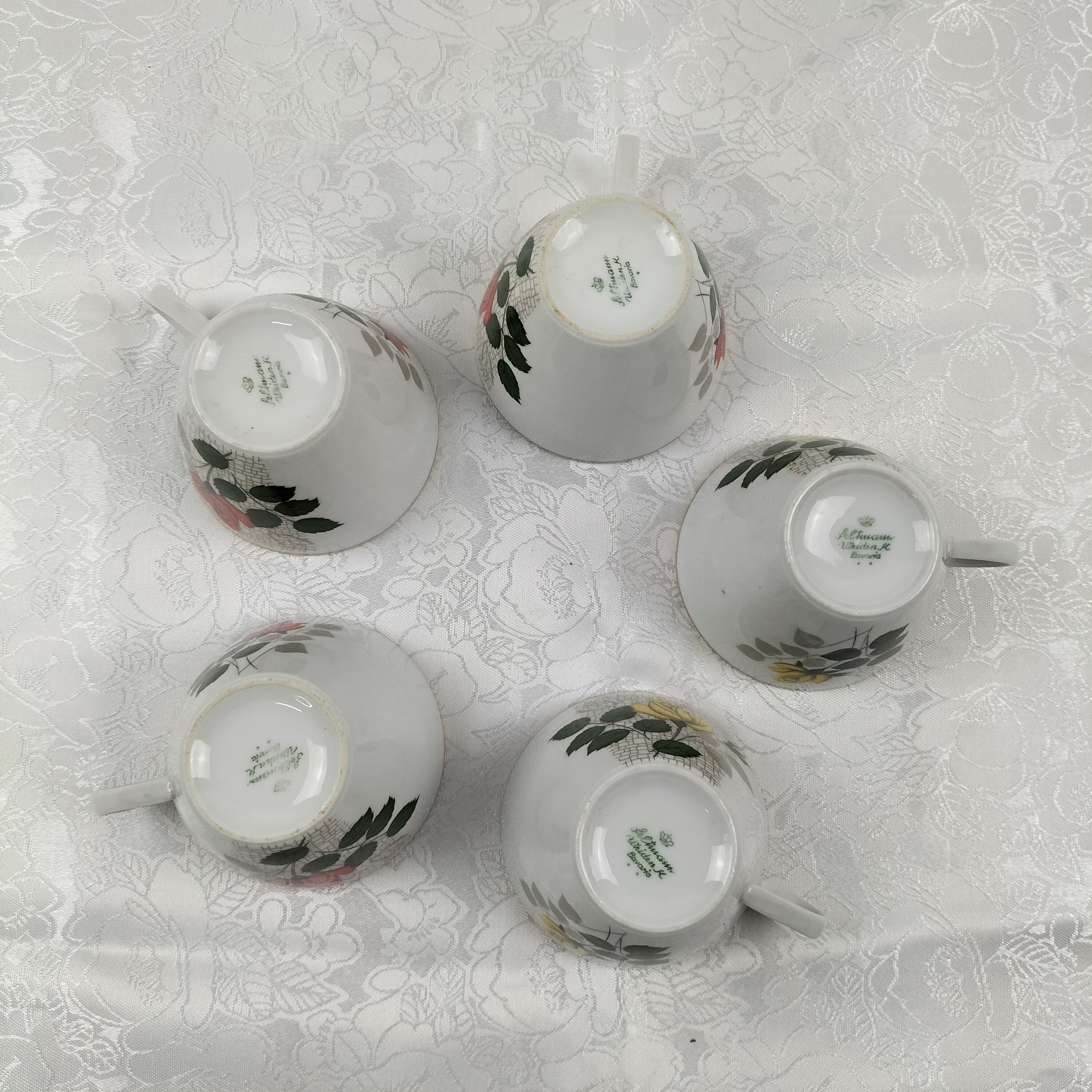 Service à café rose en porcelaine "Seltmann Weiden Bavaria"  Bon état - Vue 11 - 
