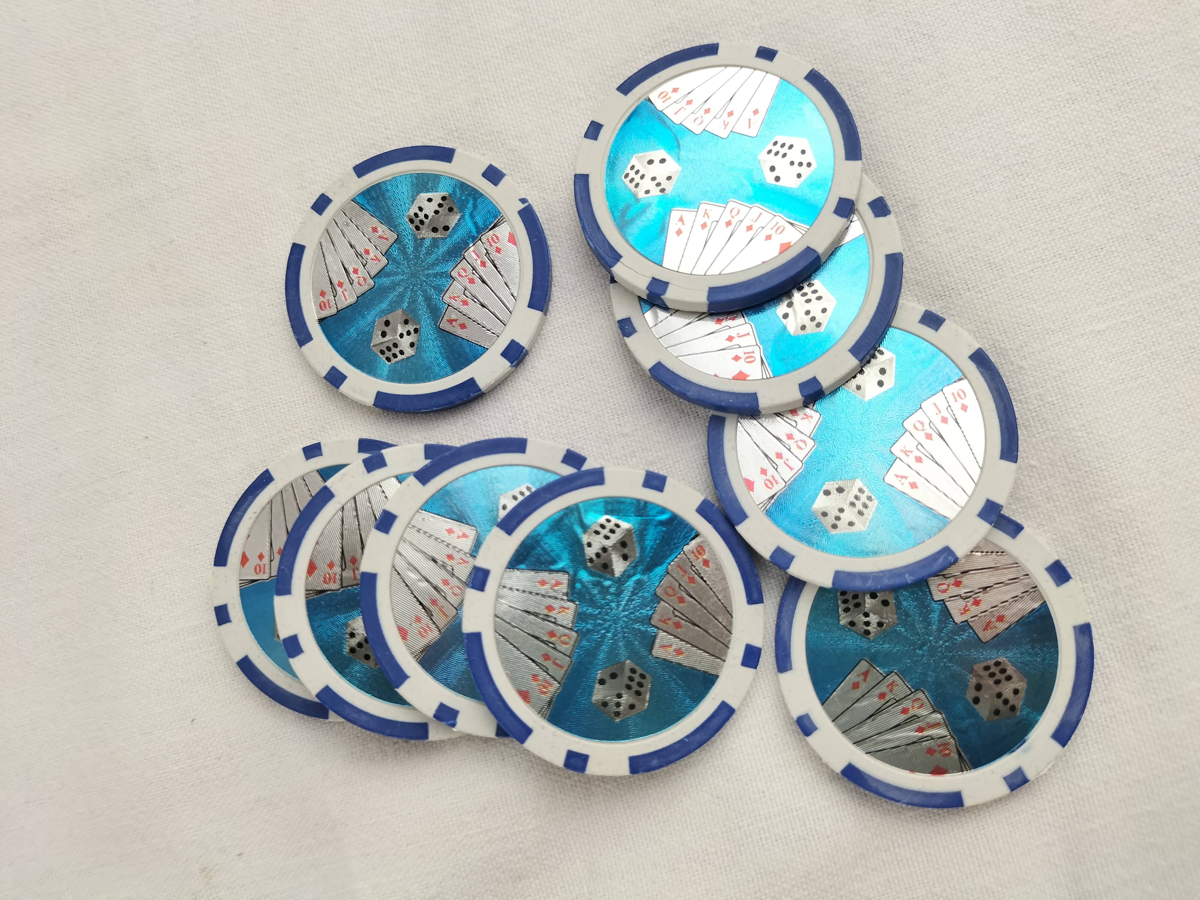 🎲♠️ MALLETTE DE POKER COMPLÈTE – JETONS + CARTES + DEALER ♣️♦️ Très bon état - Vue 17 - 