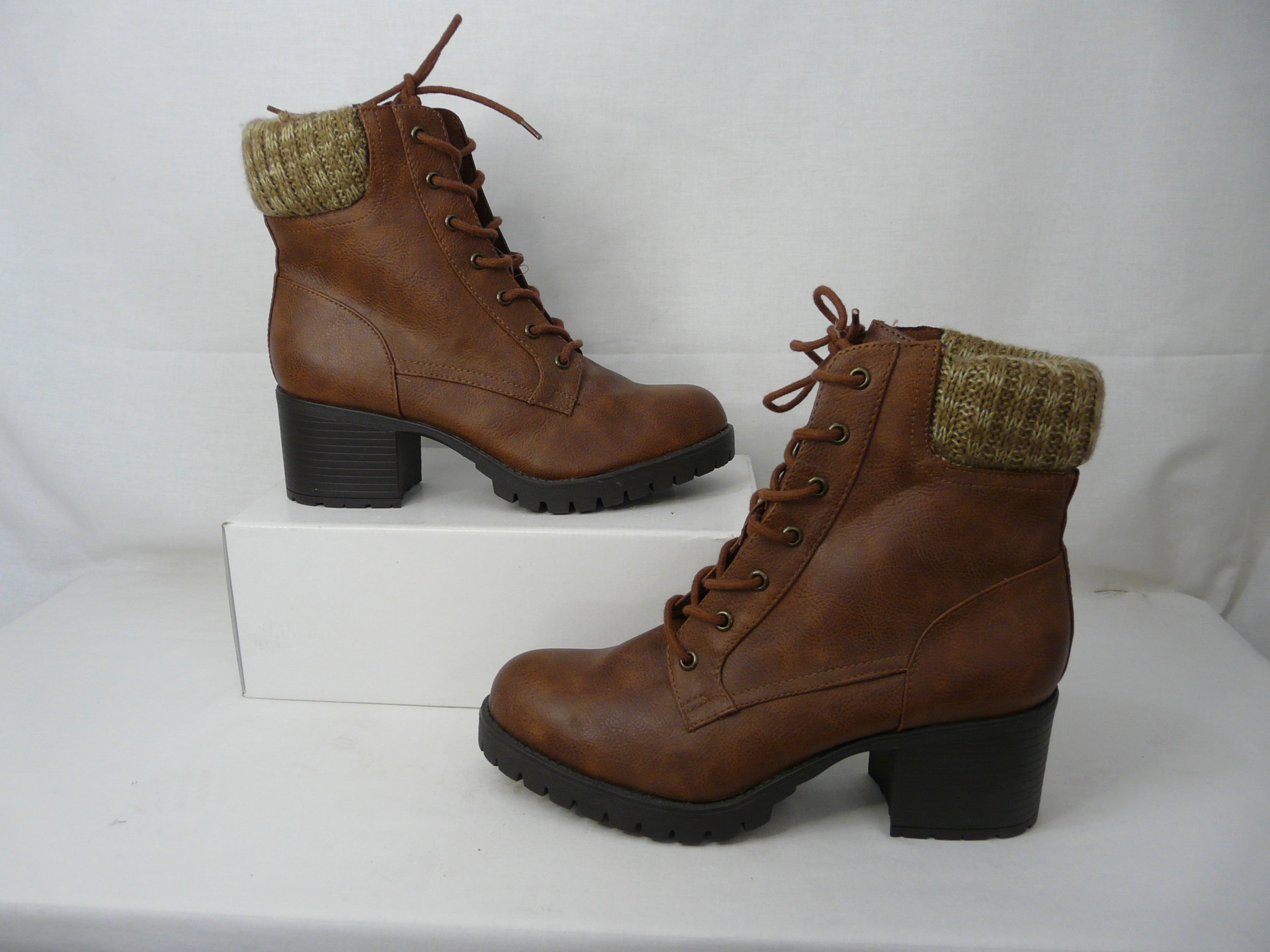 C68 - Bottines montantes effet cuir - Primark - Pointure 41 - Photo 3