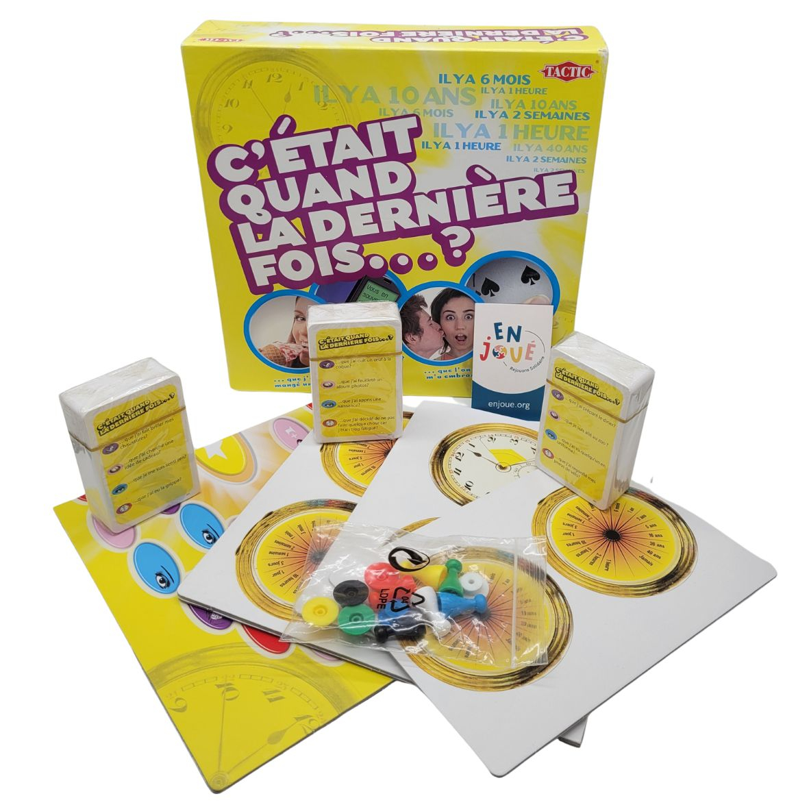 Voir photo 2 de Jeu de société - C'était quand la dernier fois ? Tactic - A partir de 8 ans. Jeu de société - C'était quand la dernier fois ? Tactic - A partir de 8 ans. Très bon état - Vue 2 -