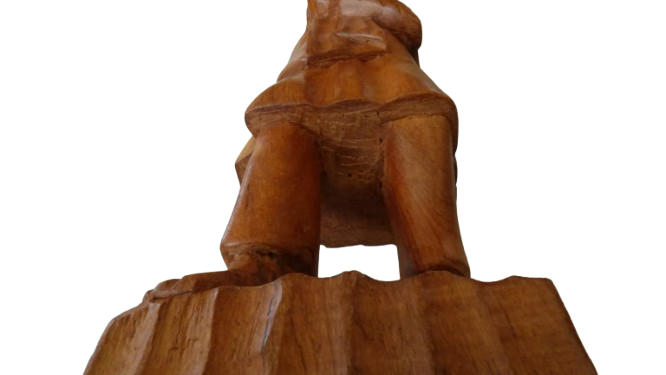 Statuette en bois - Homme Asiatique - Photo 11