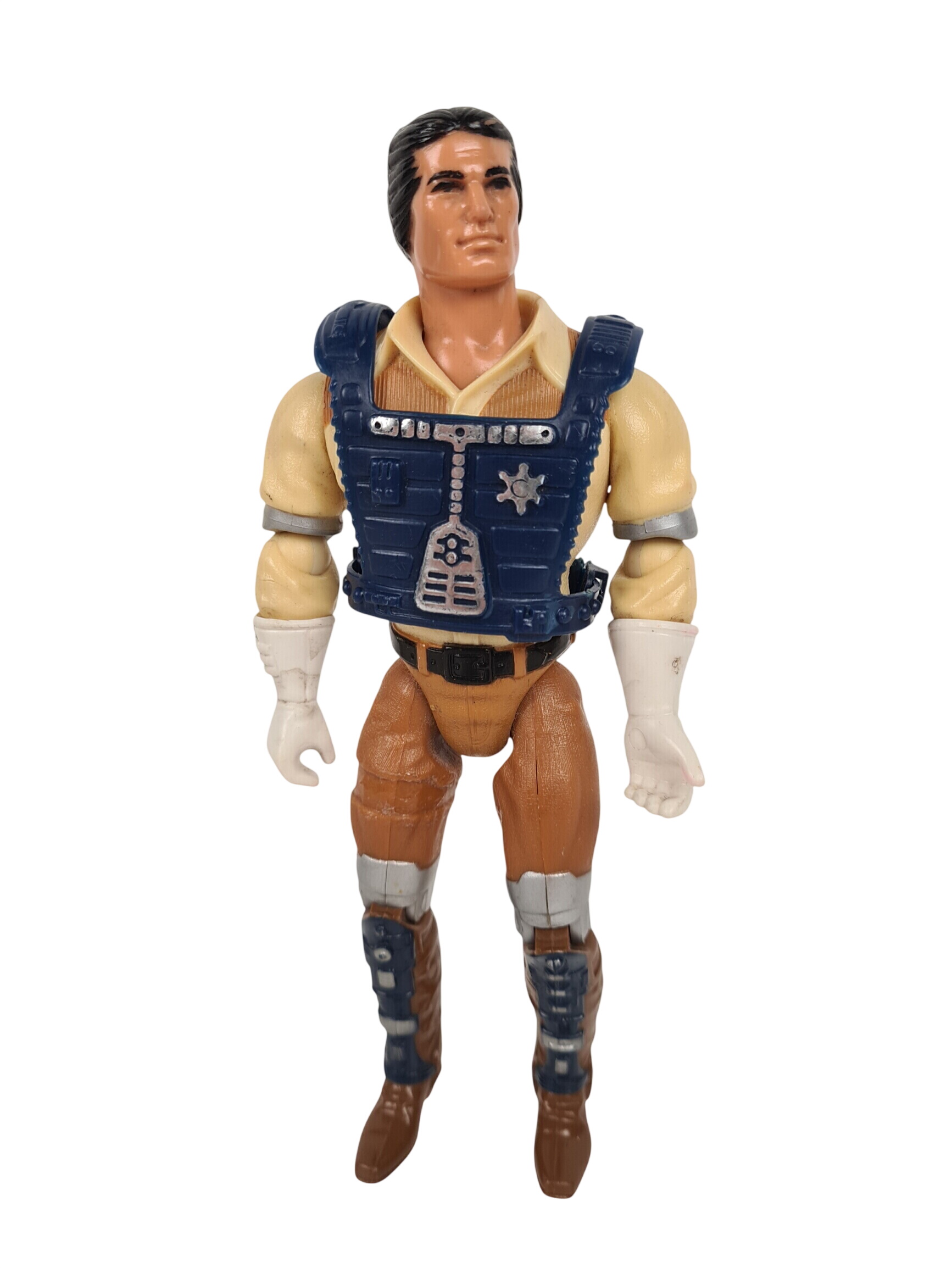 Jeu anciens - Figurine articulée vintage - Mattel Marshal Bravestarr 8 avec gilet - 1986 - Filmation Bon état -  reconditionné disponible sur Label Emmaüs