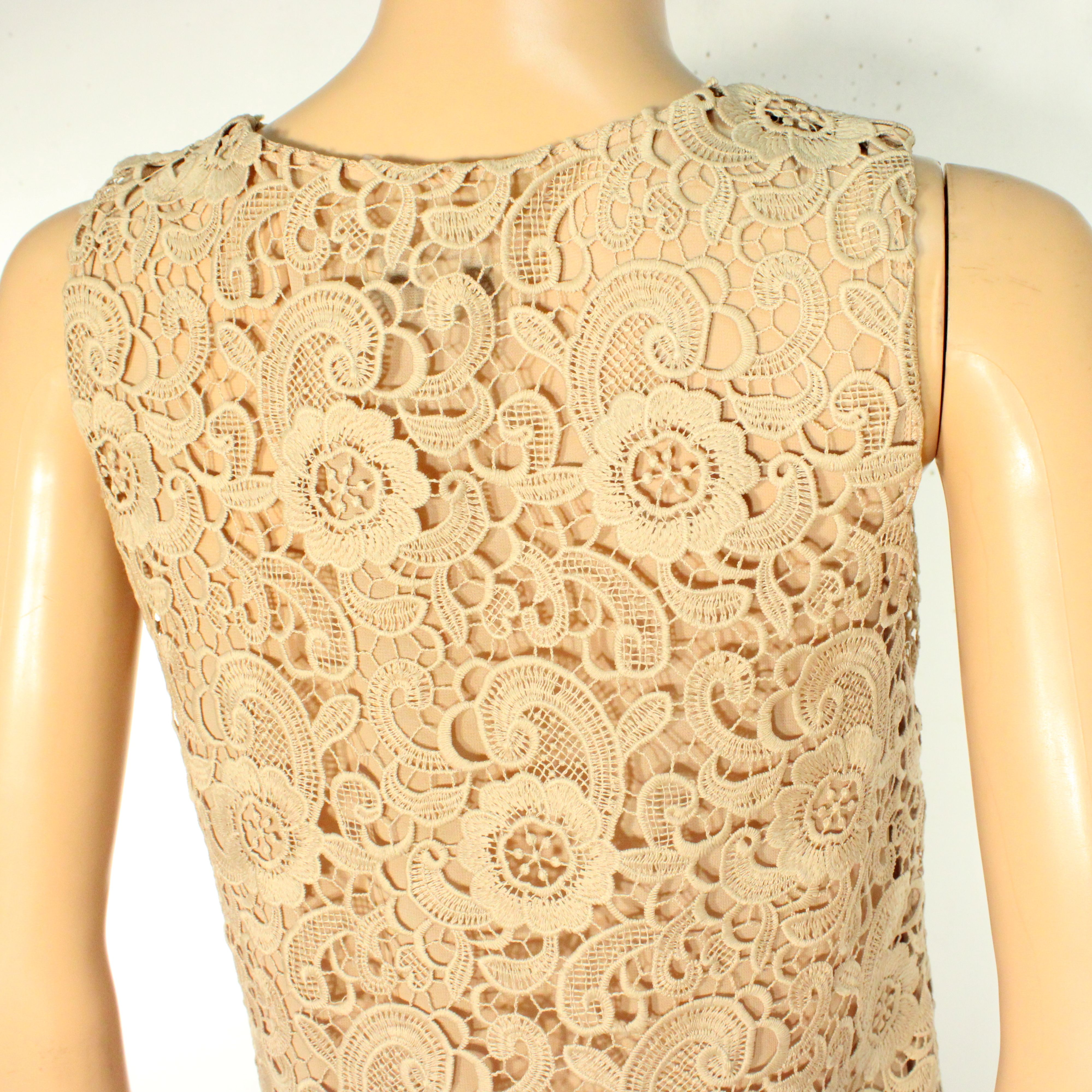 Robe Beige & Dentelle DEBY DEBO Taille S Très bon état - Vue 5 - 