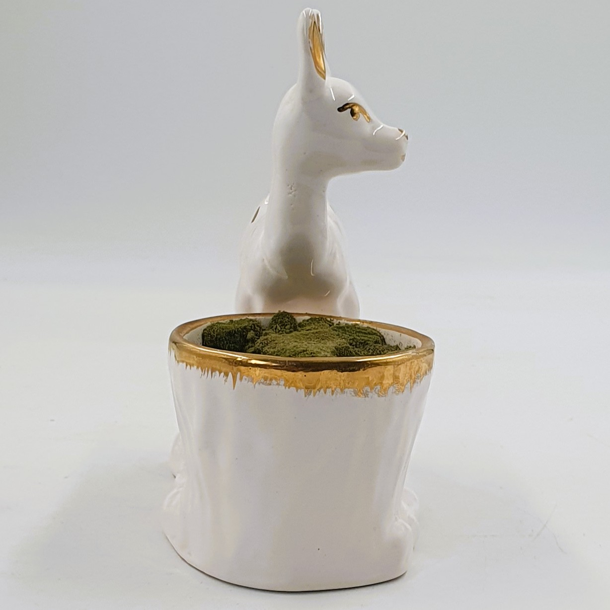 Pot planteur biche Vallauris en céramique - Photo 3