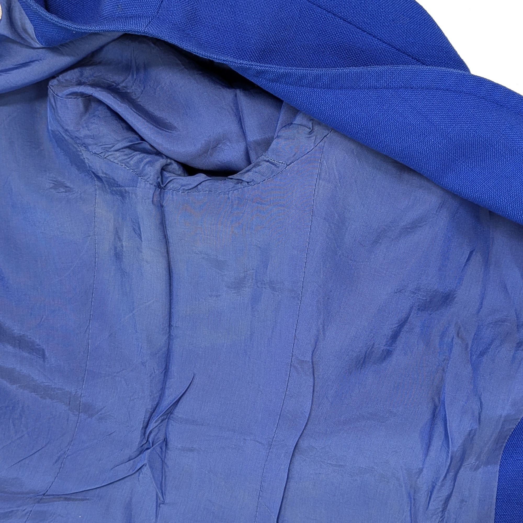 Veste tailleur Yves Saint Laurent Variation T L bleu roi - Photo 5