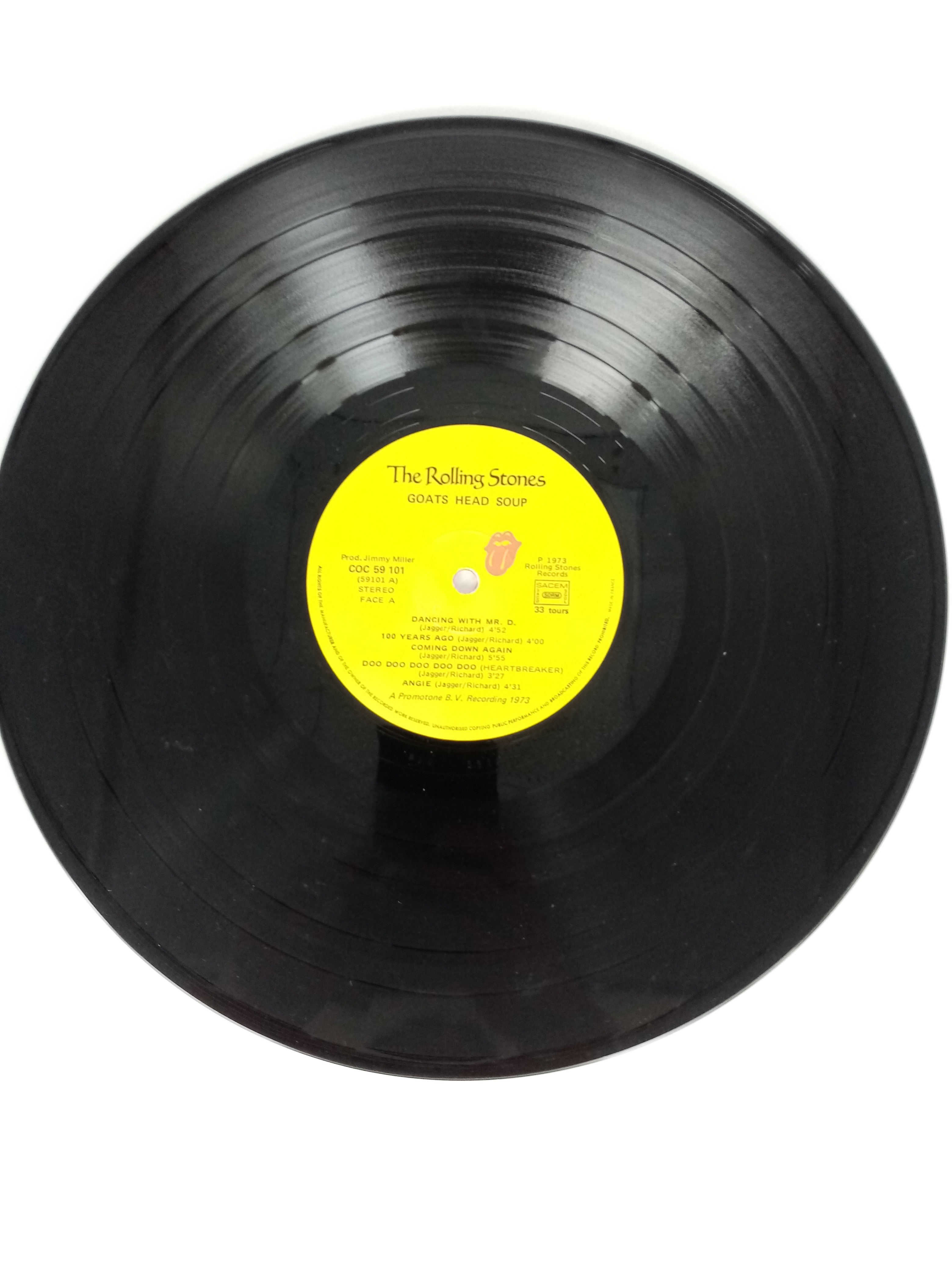 Album vinyle The Rolling Stone "Goats Head Soup" de 1973  - Vue 8 - 